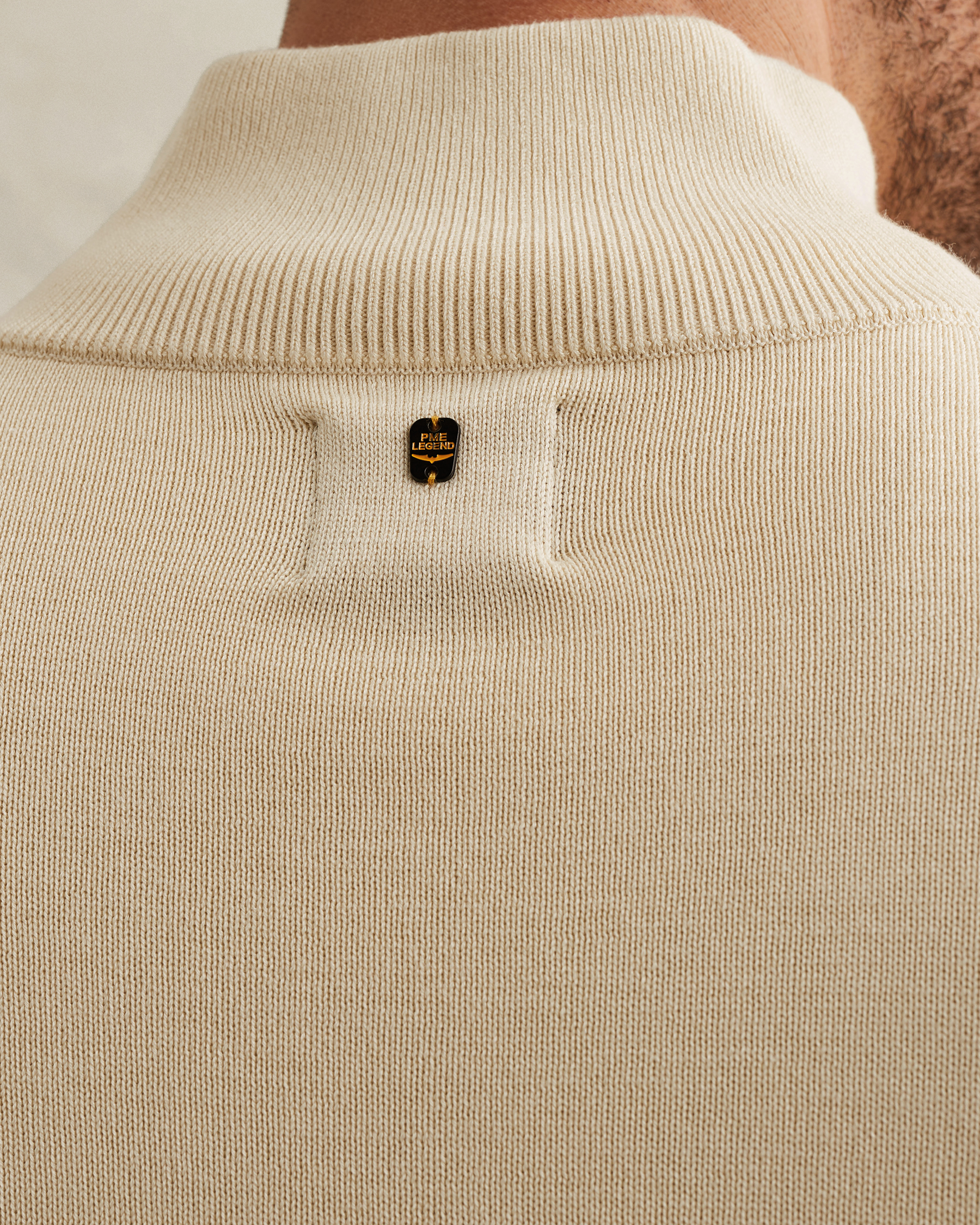 PME Legend Pullover in cotton/modal with half-zipx
