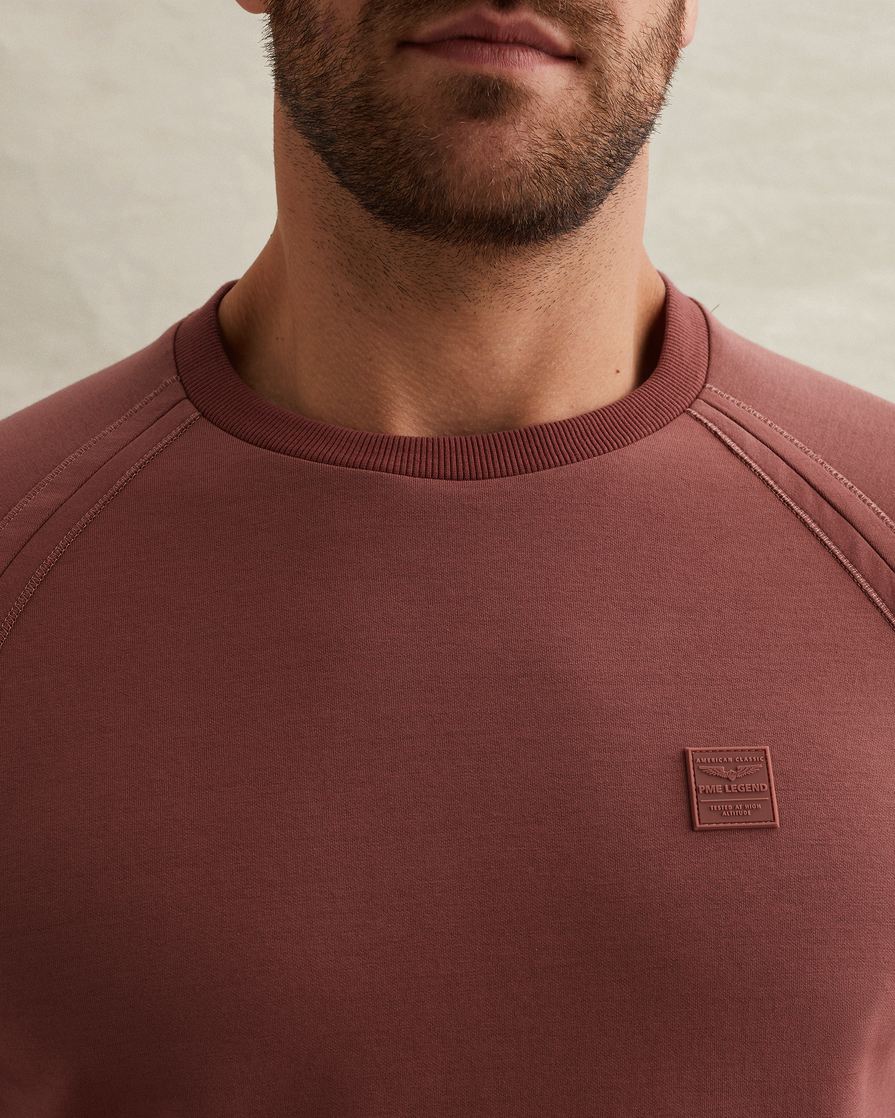 PME Legend Sweatshirt with raglan sleeves and ribbed hemsx