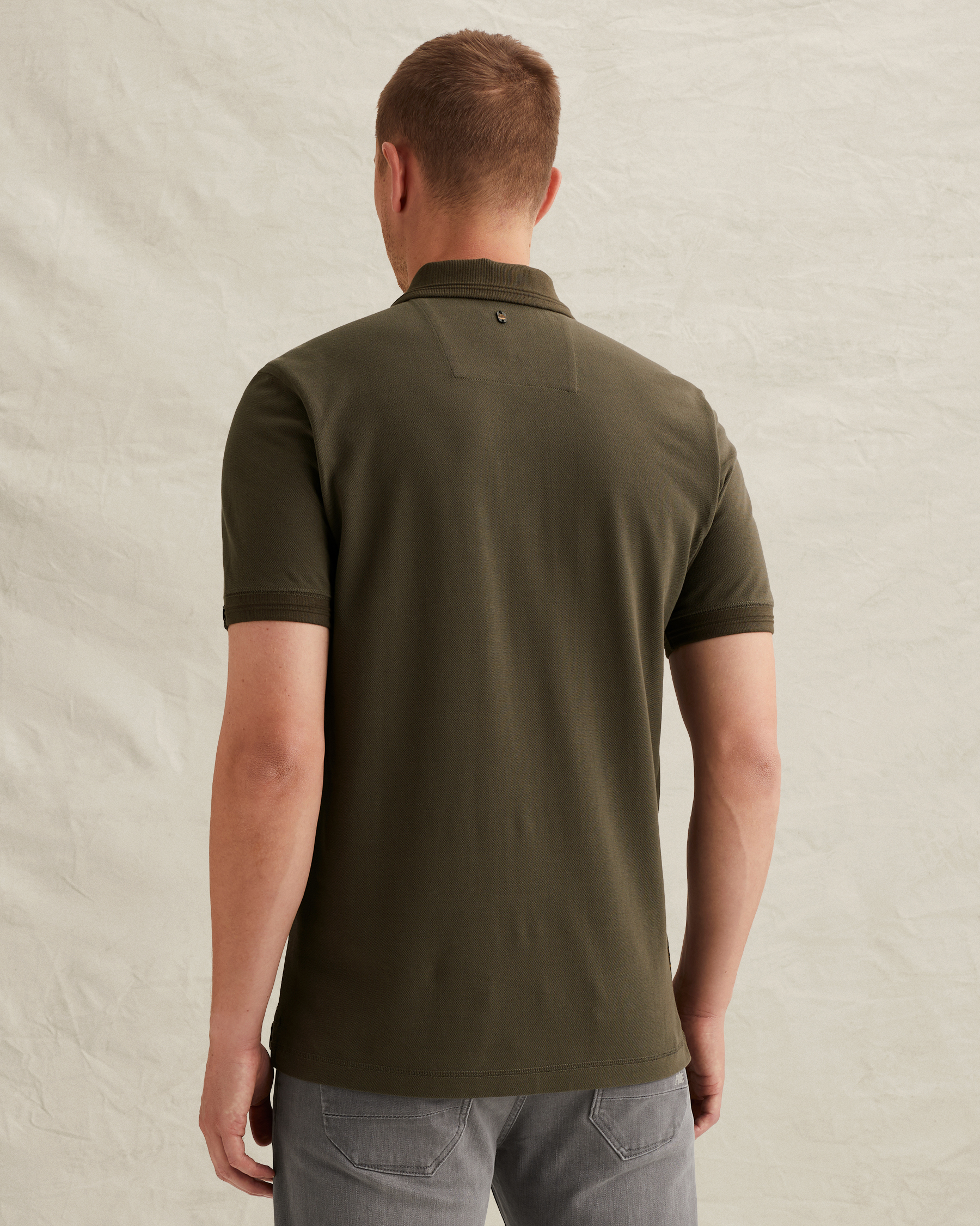 PME Legend Polo shirt with badges and ribbed collarx