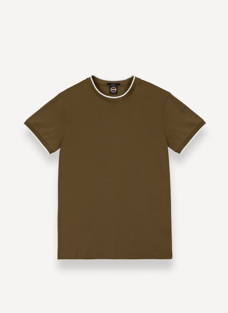 Colmar Piqué T-shirt with contrasting stripe