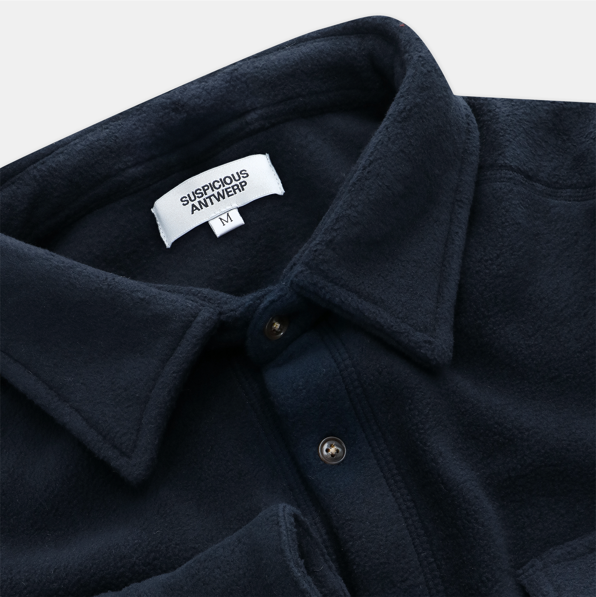 Suspicious Antwerp The Label Polar Shirt - Navy