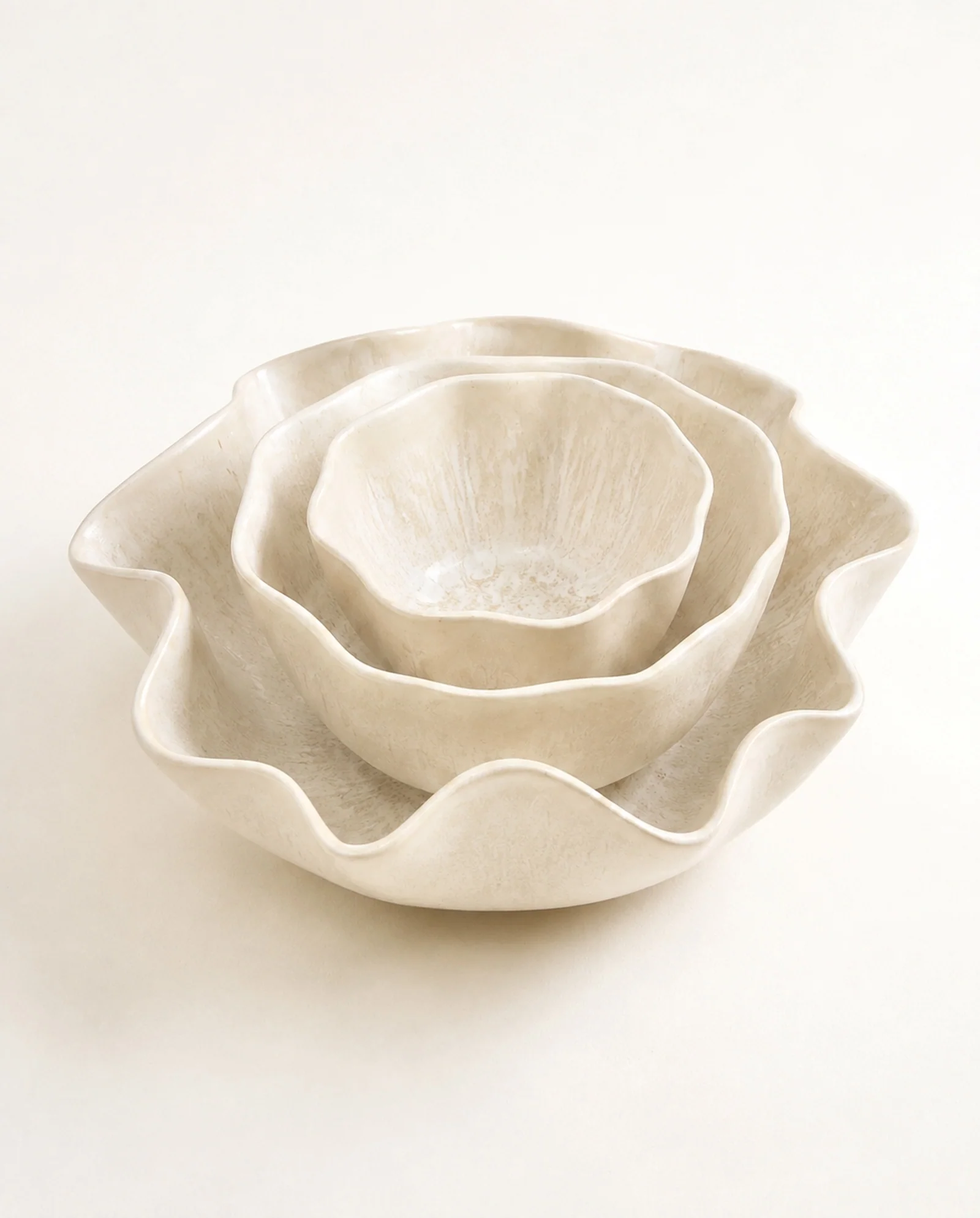 Sintra - Tableware set shell sand 3 pieces
