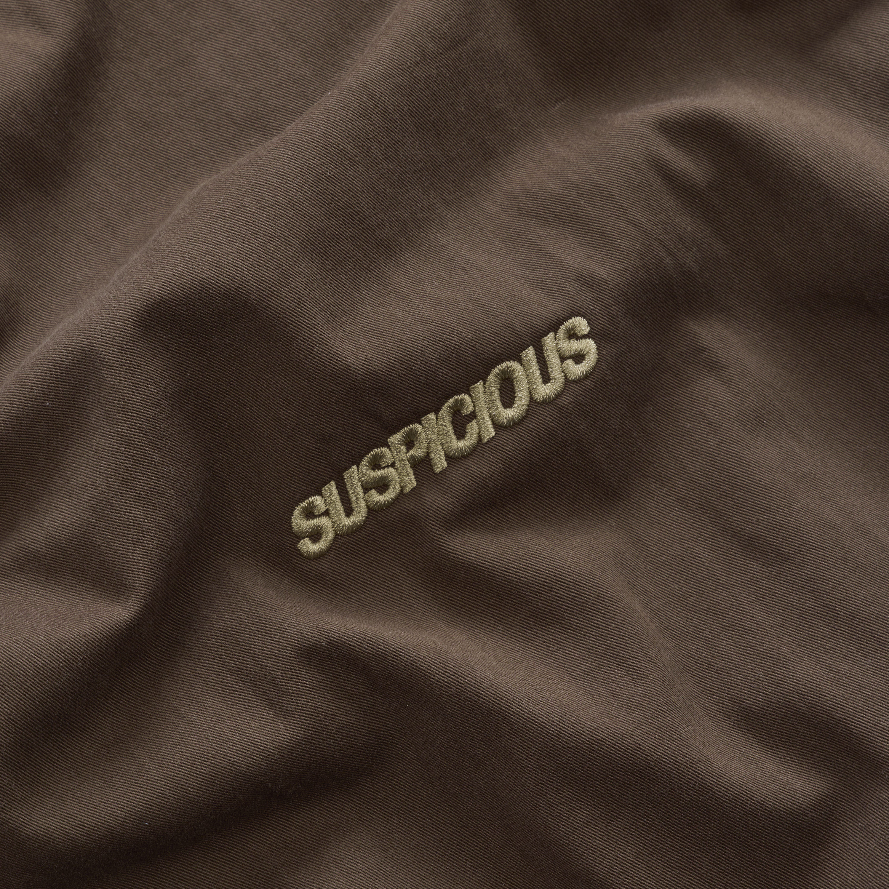 Suspicious Antwerp Fall / Tech Pullover Windbreaker - Brown