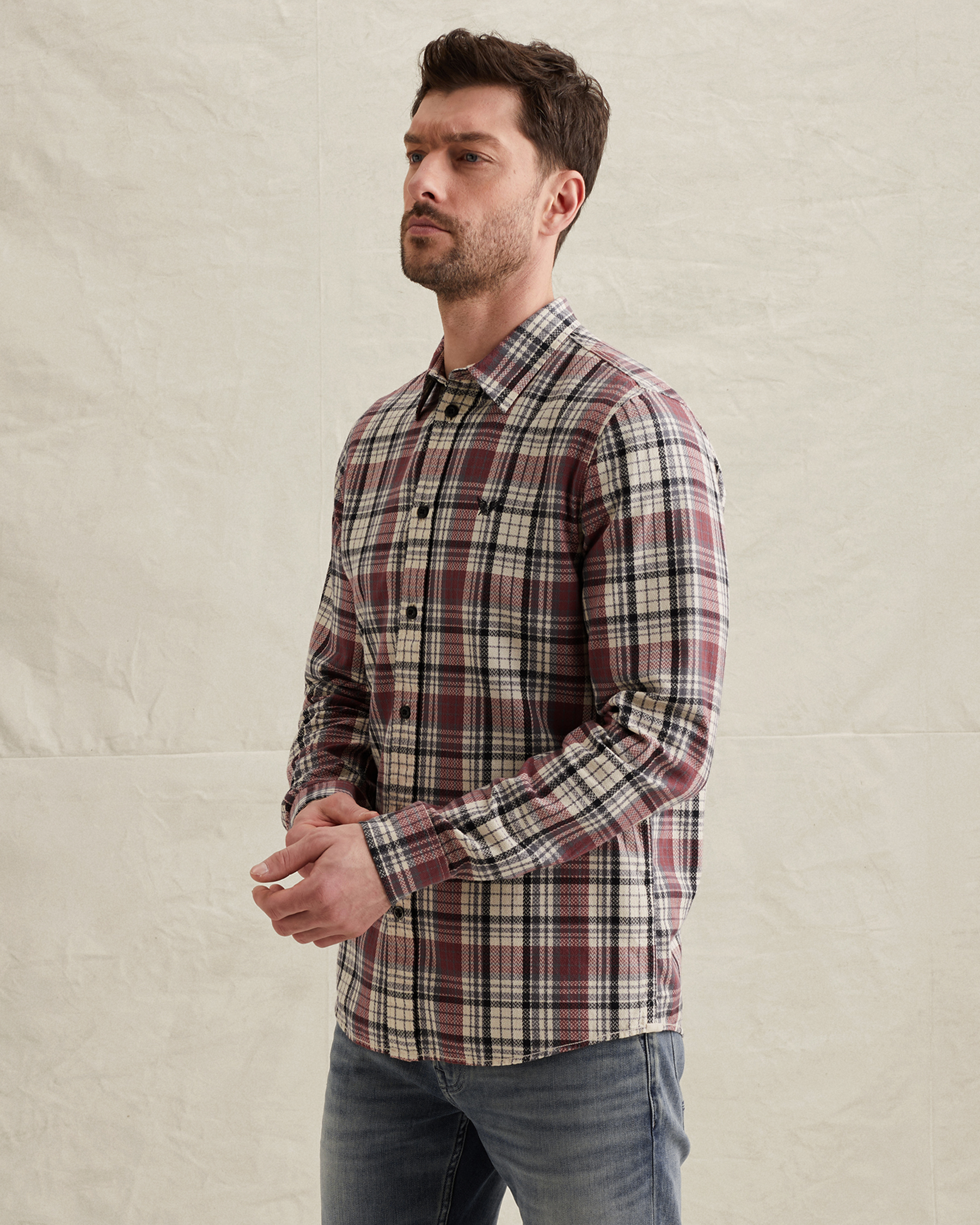 PME Legend Shirt with allover check patternx