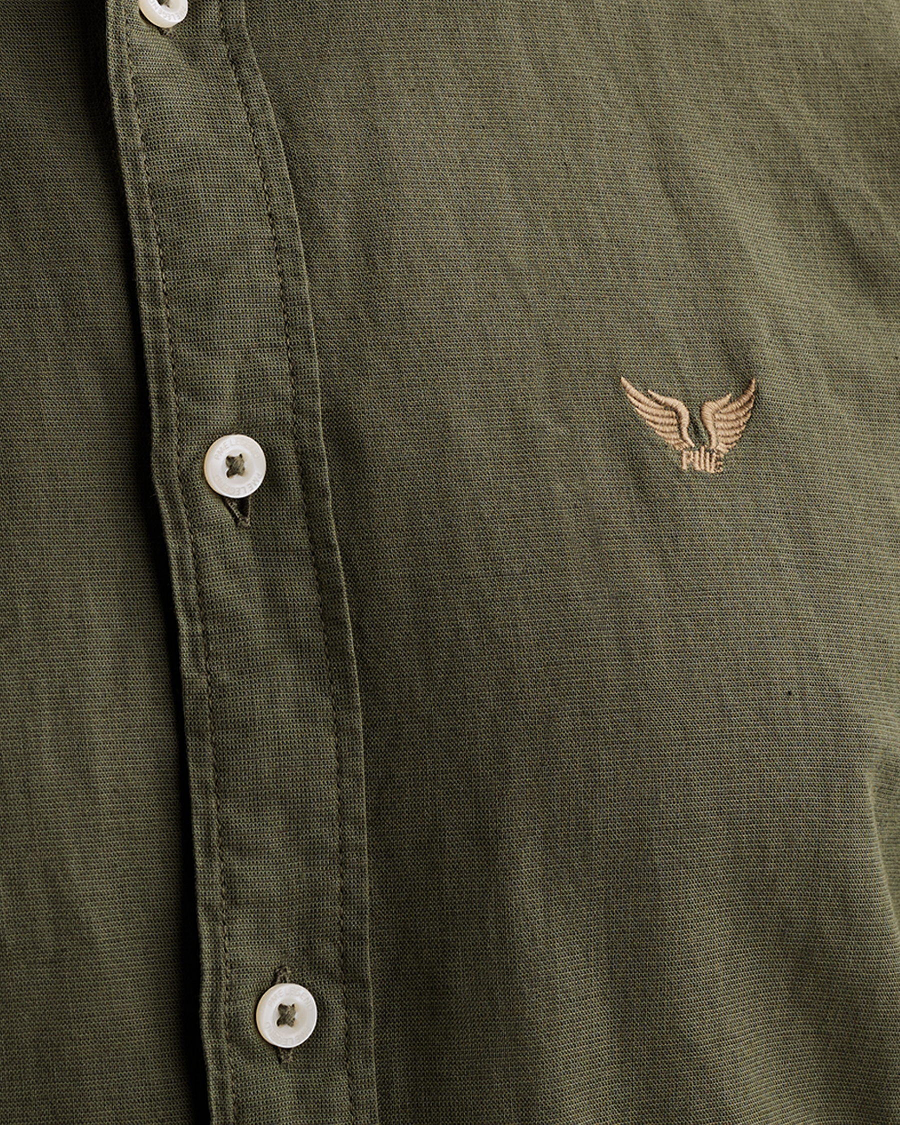PME Legend Shirt in cotton/linen with garment-dye washx