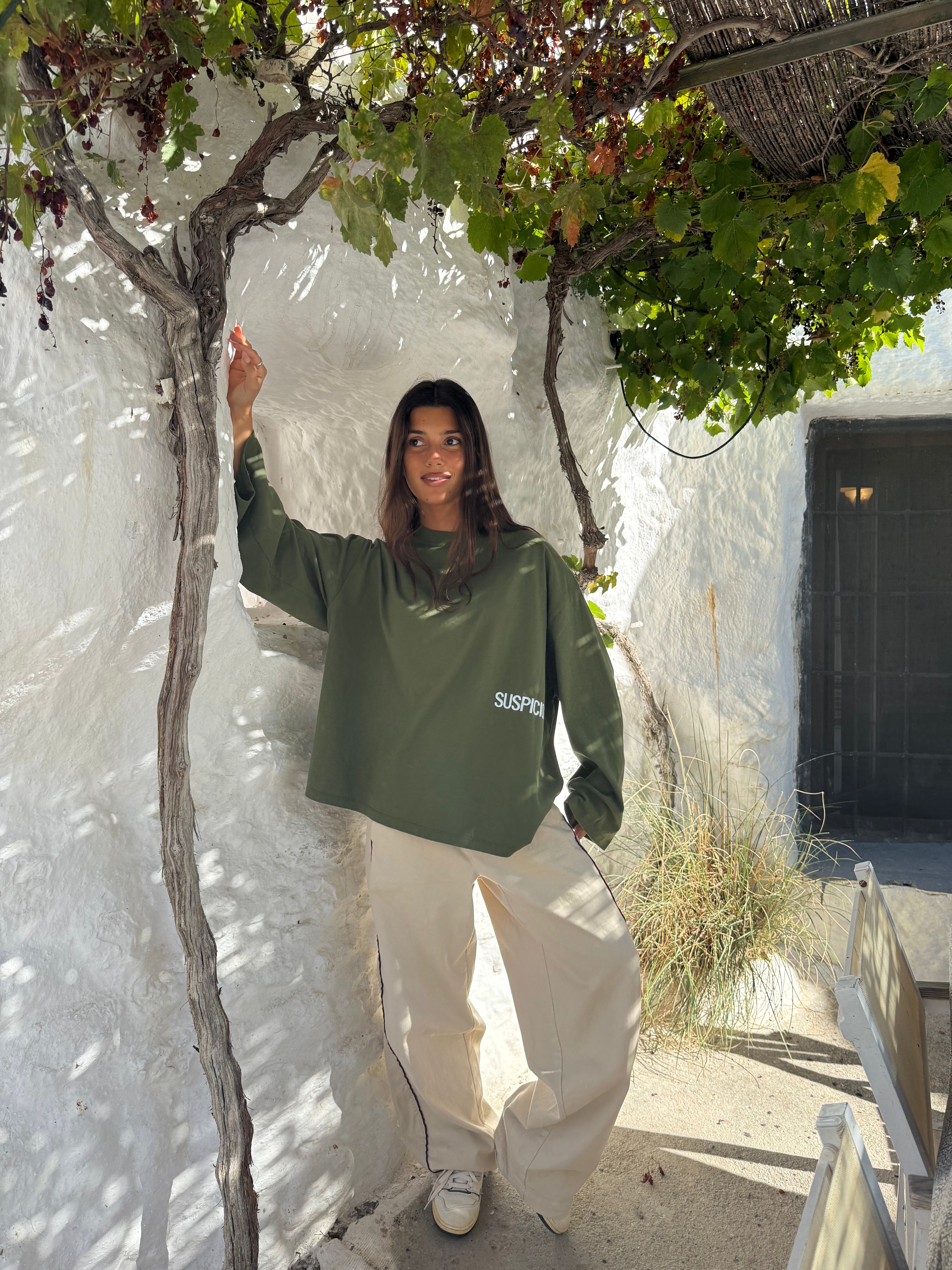 Suspicious Antwerp Fall / Core Longsleeve - Deep Moss