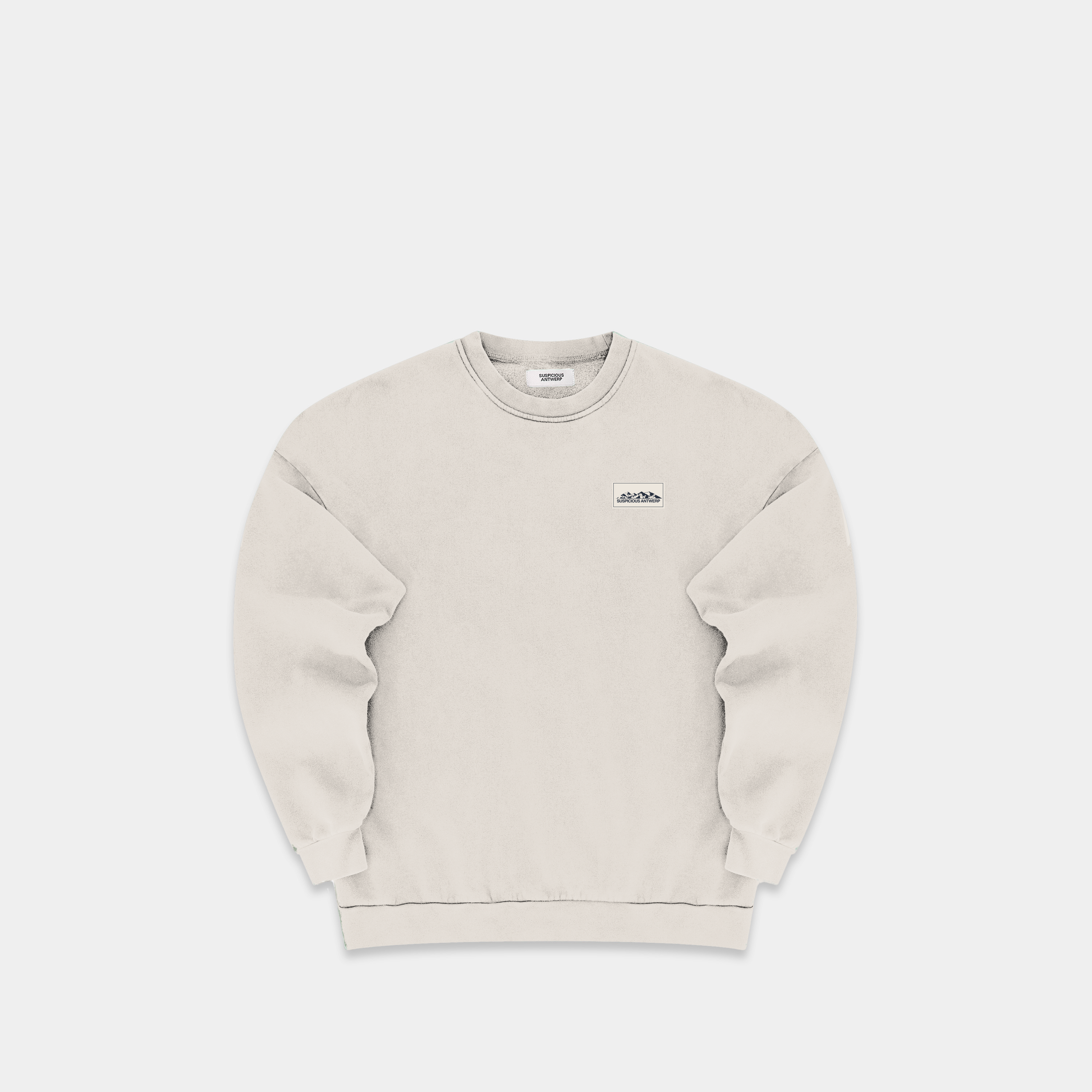 Suspicious Antwerp The Label Crewneck - River Grey