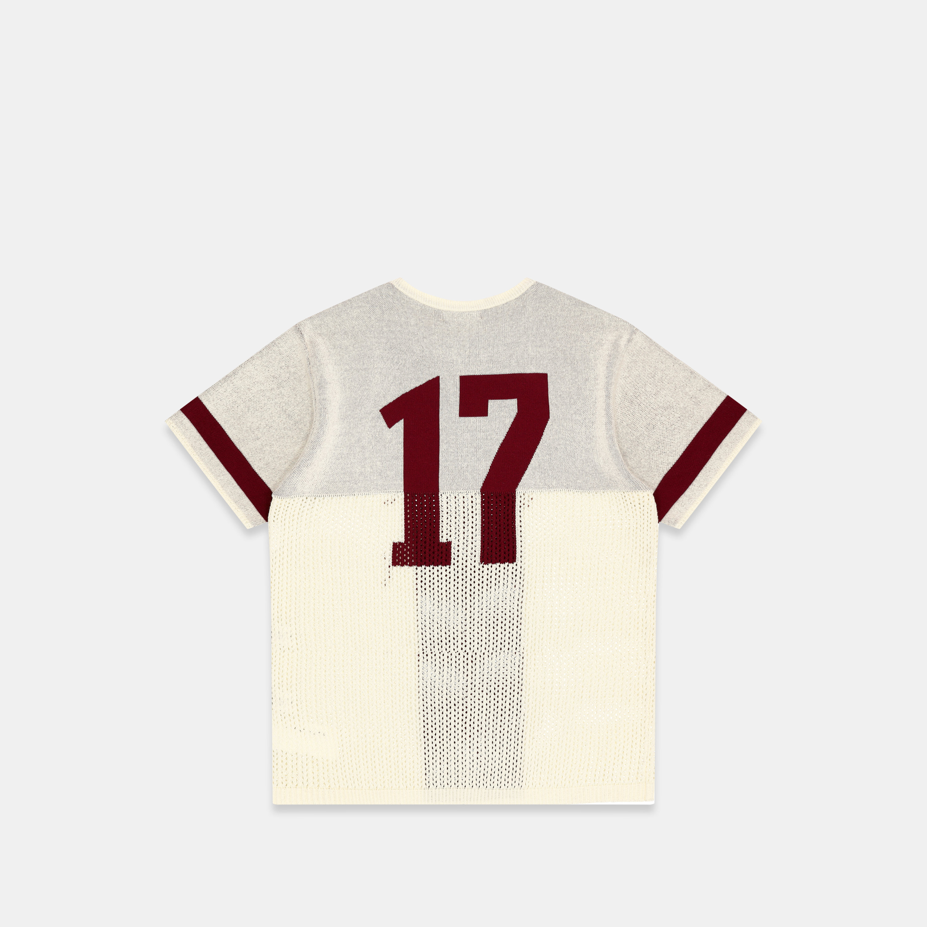 Suspicious Antwerp Football / Knitted Football Jersey - Natural Burgundy