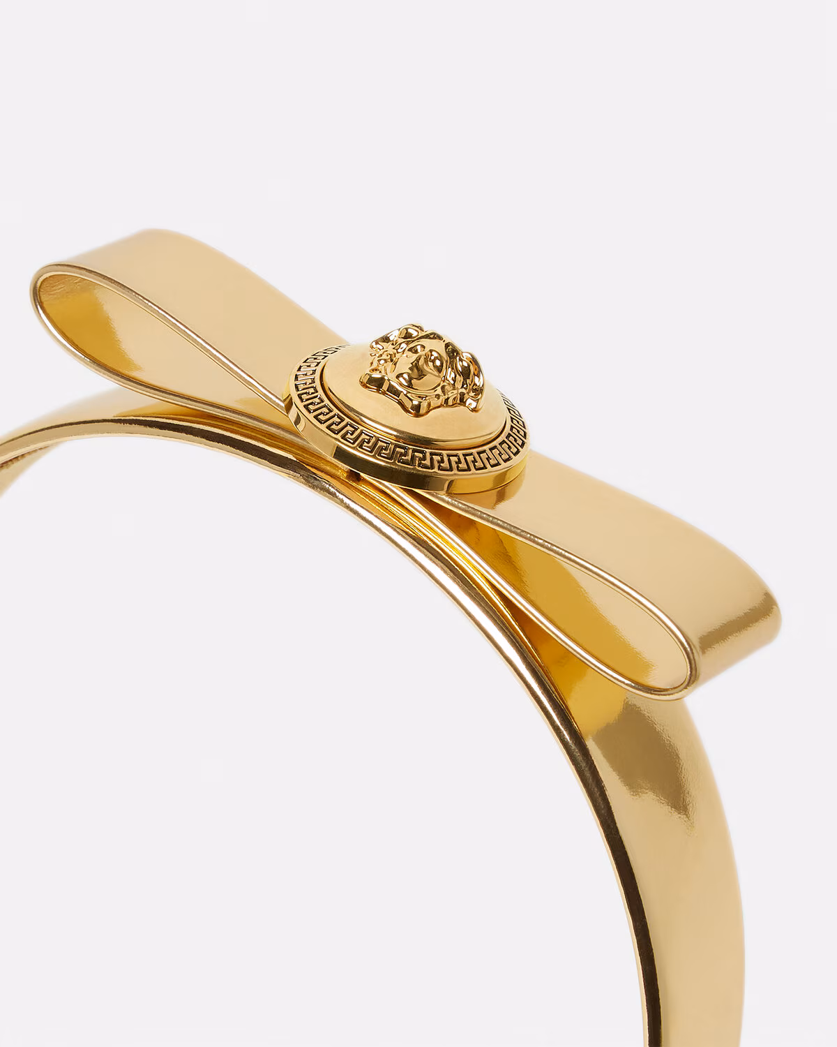 Versace Metallic Gianni Ribbon Headband