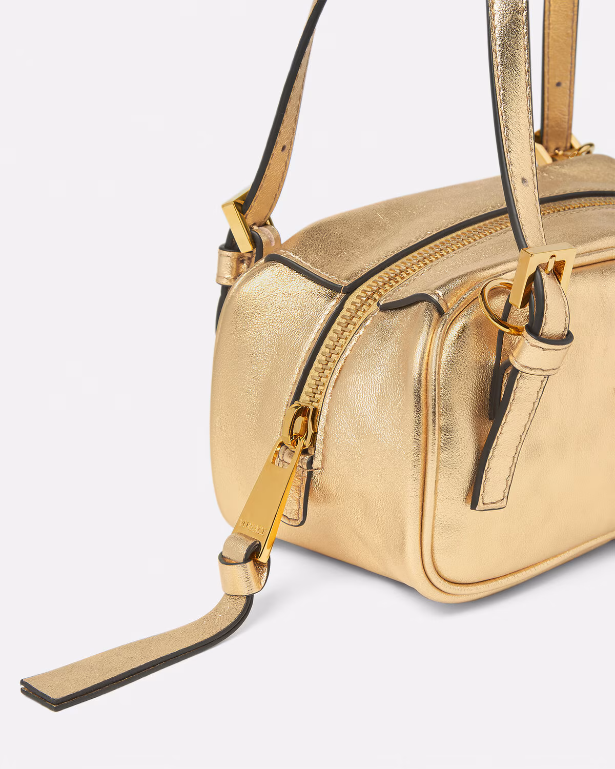 Versace Versace Tag Bowling Metallic Mini Bag