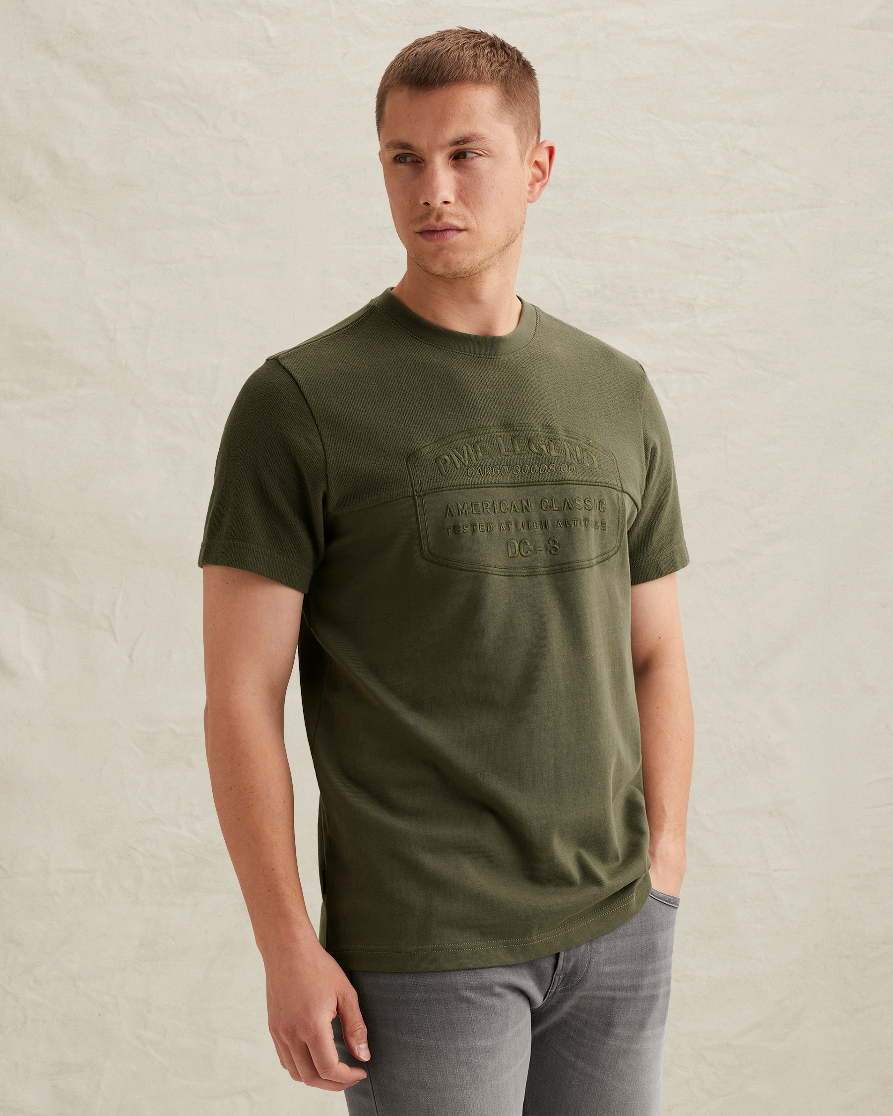 PME Legend T-shirt in a material blend with artworkx