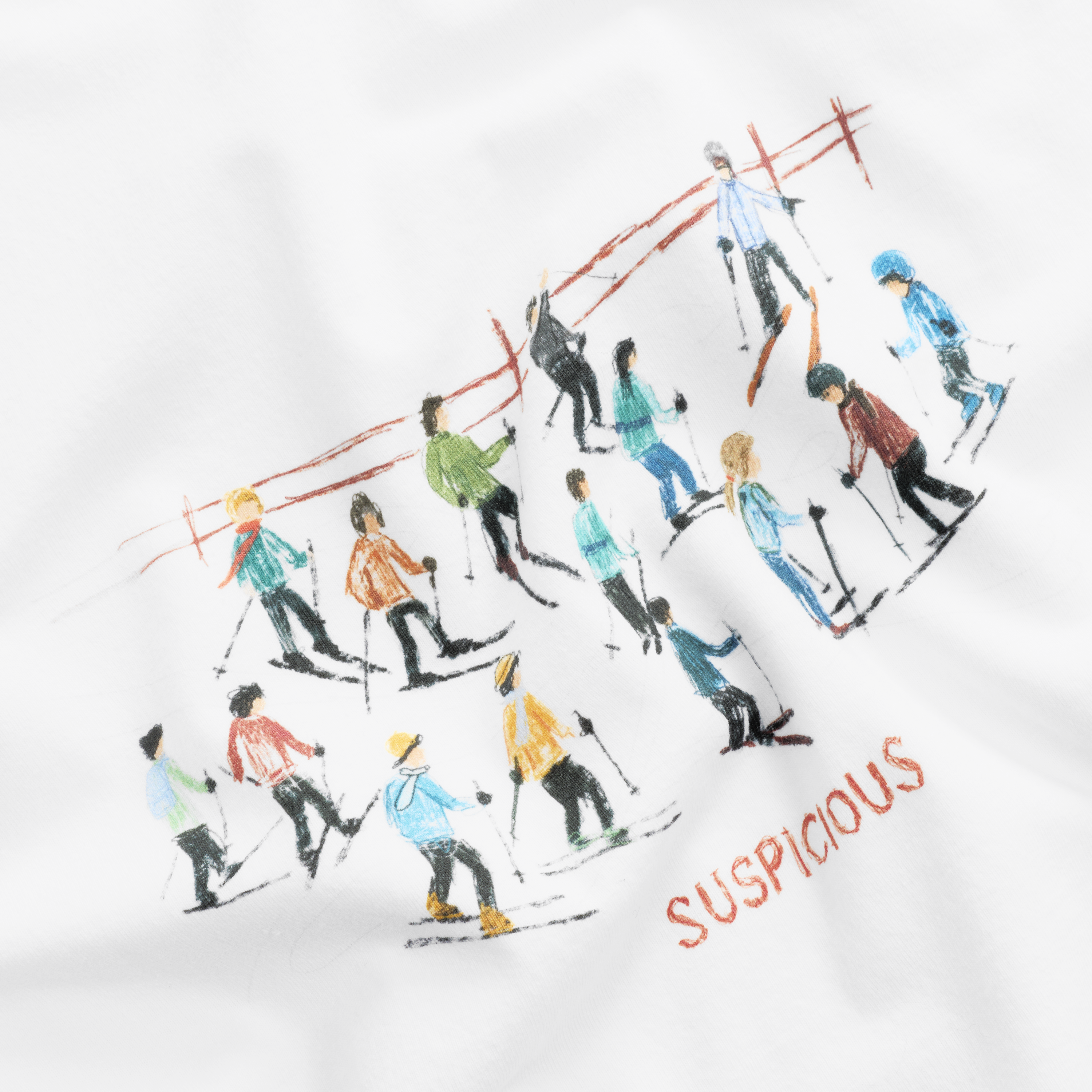 Suspicious Antwerp Winter1 / Ski Club Tee - White