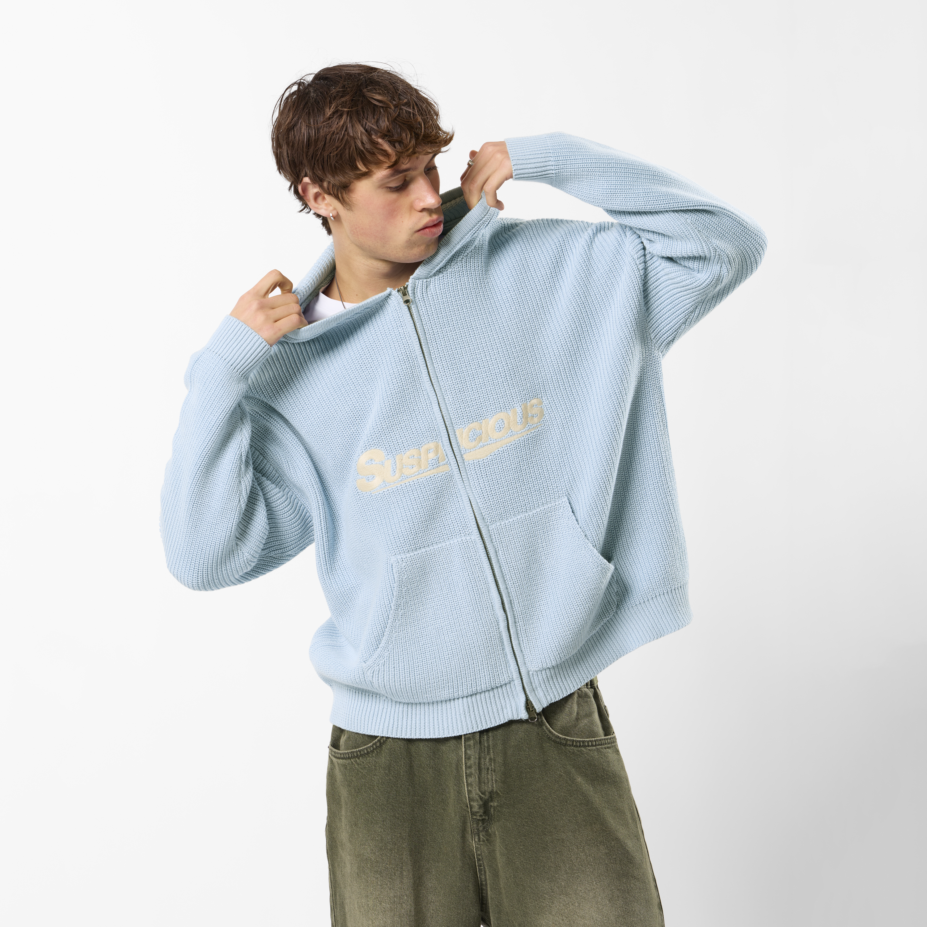 Suspicious Antwerp Winter3 / Flow Vintage Zip-Up - Celestial Blue