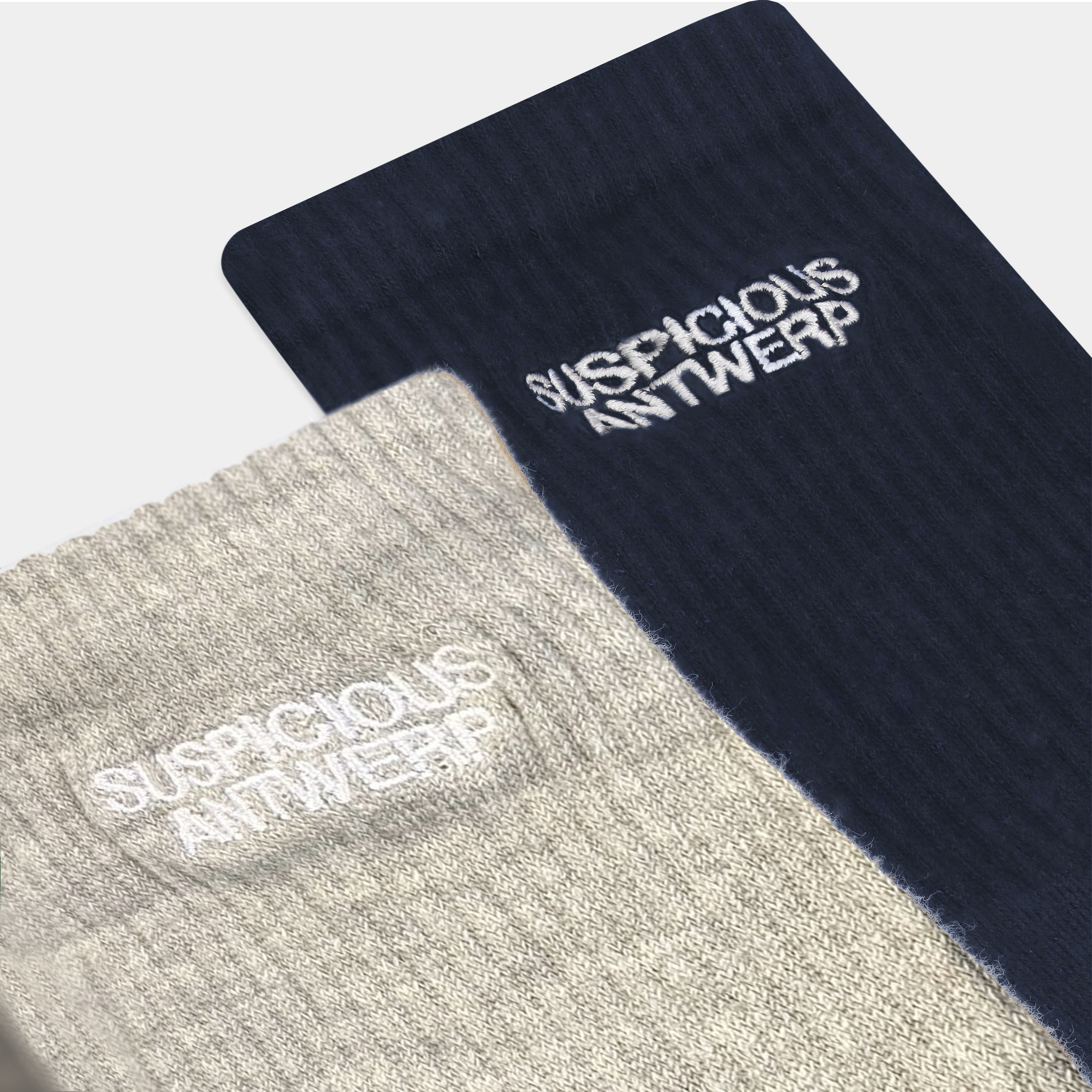 Suspicious Antwerp The Essential Socks 2-Pack - Grey // Navy