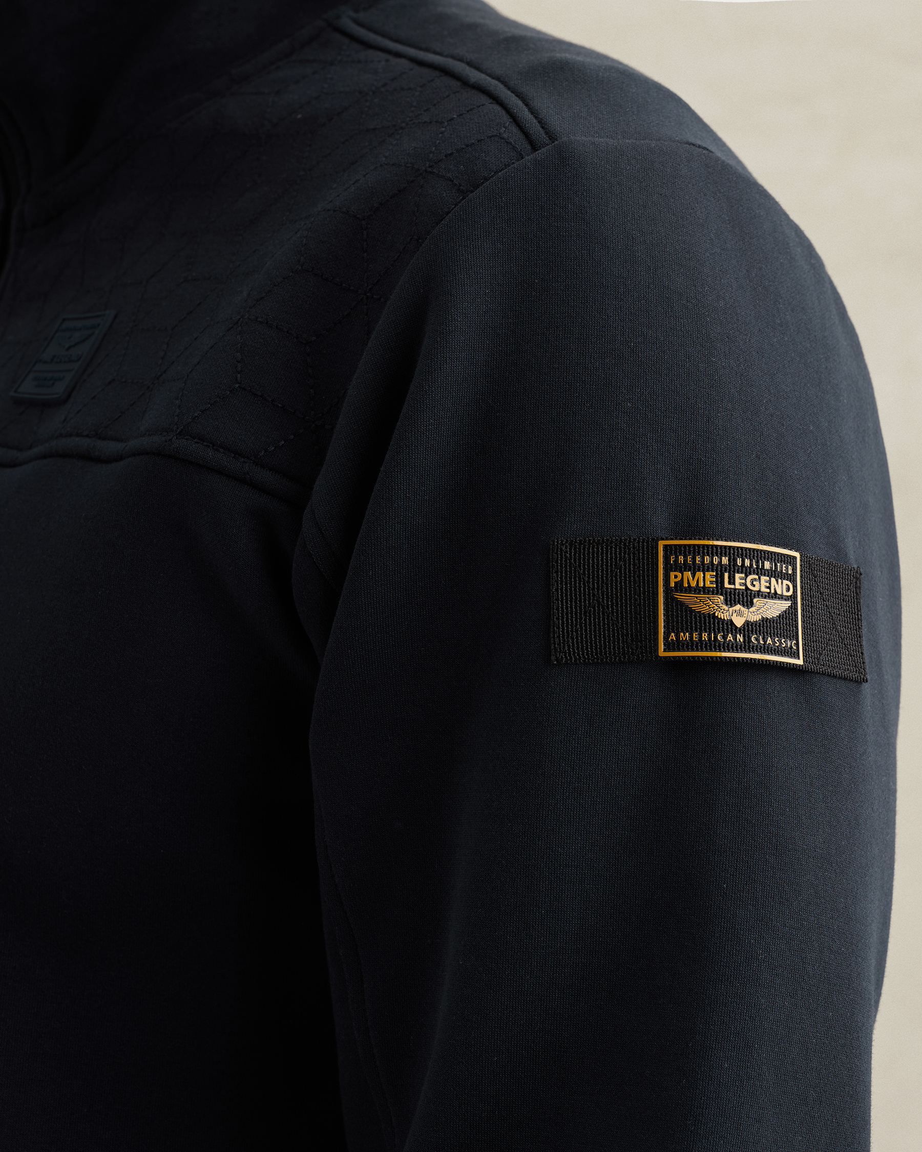 PME Legend Sweat jacket with stand-up collar and zipper closurex