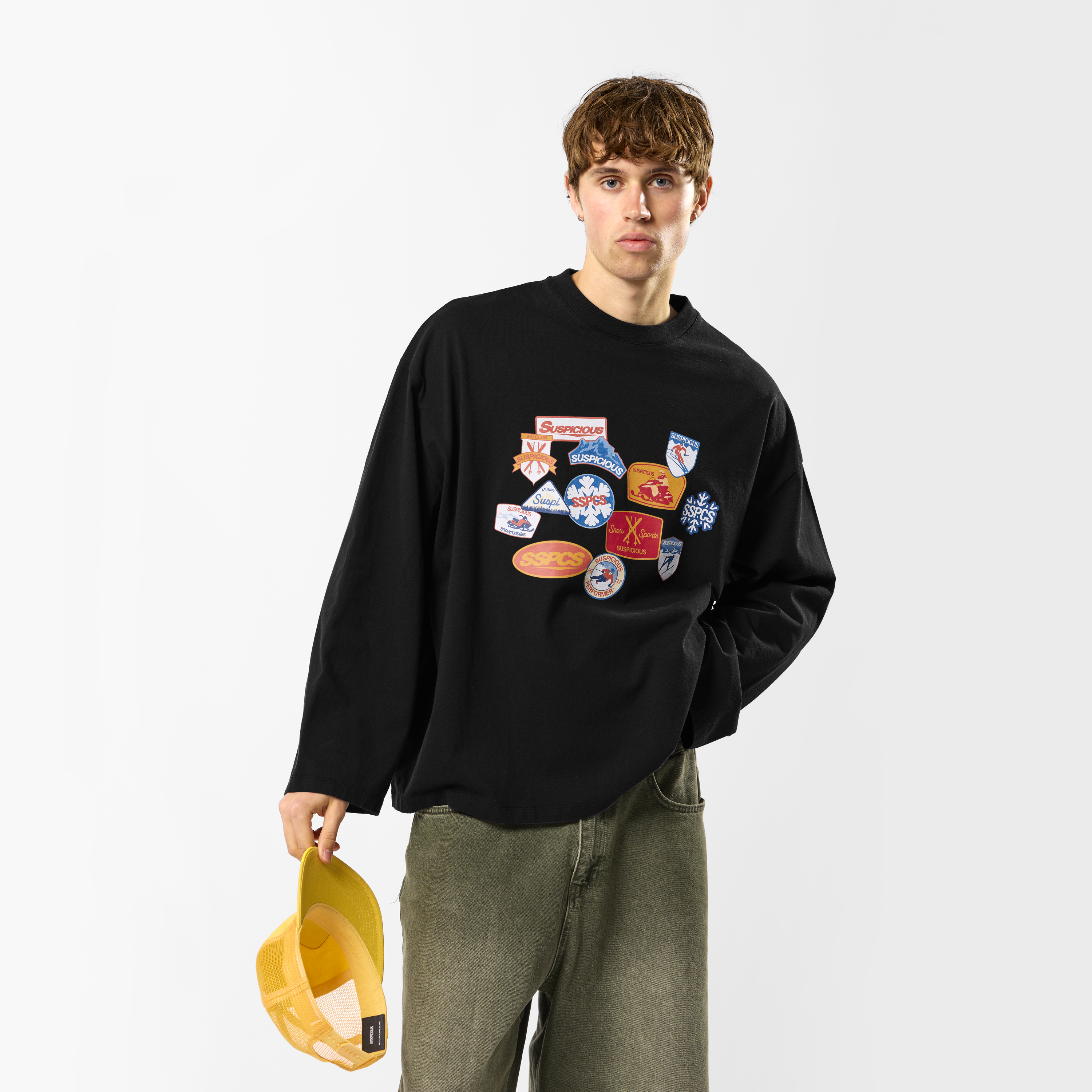 Suspicious Antwerp Winter3 / Patchwork Longsleeve - Black