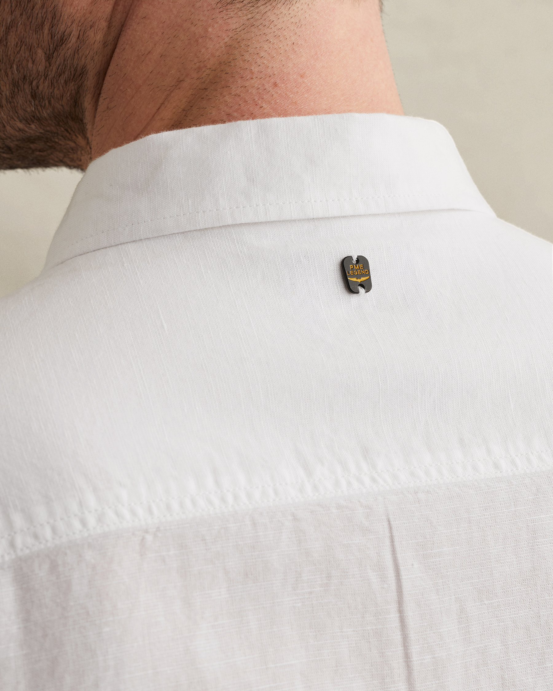 PME Legend Shirt in cotton/linen with garment-dye washx