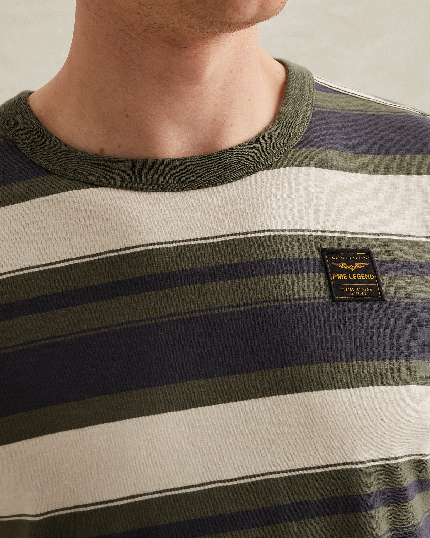 PME Legend T-shirt with multicolor stripe patternx