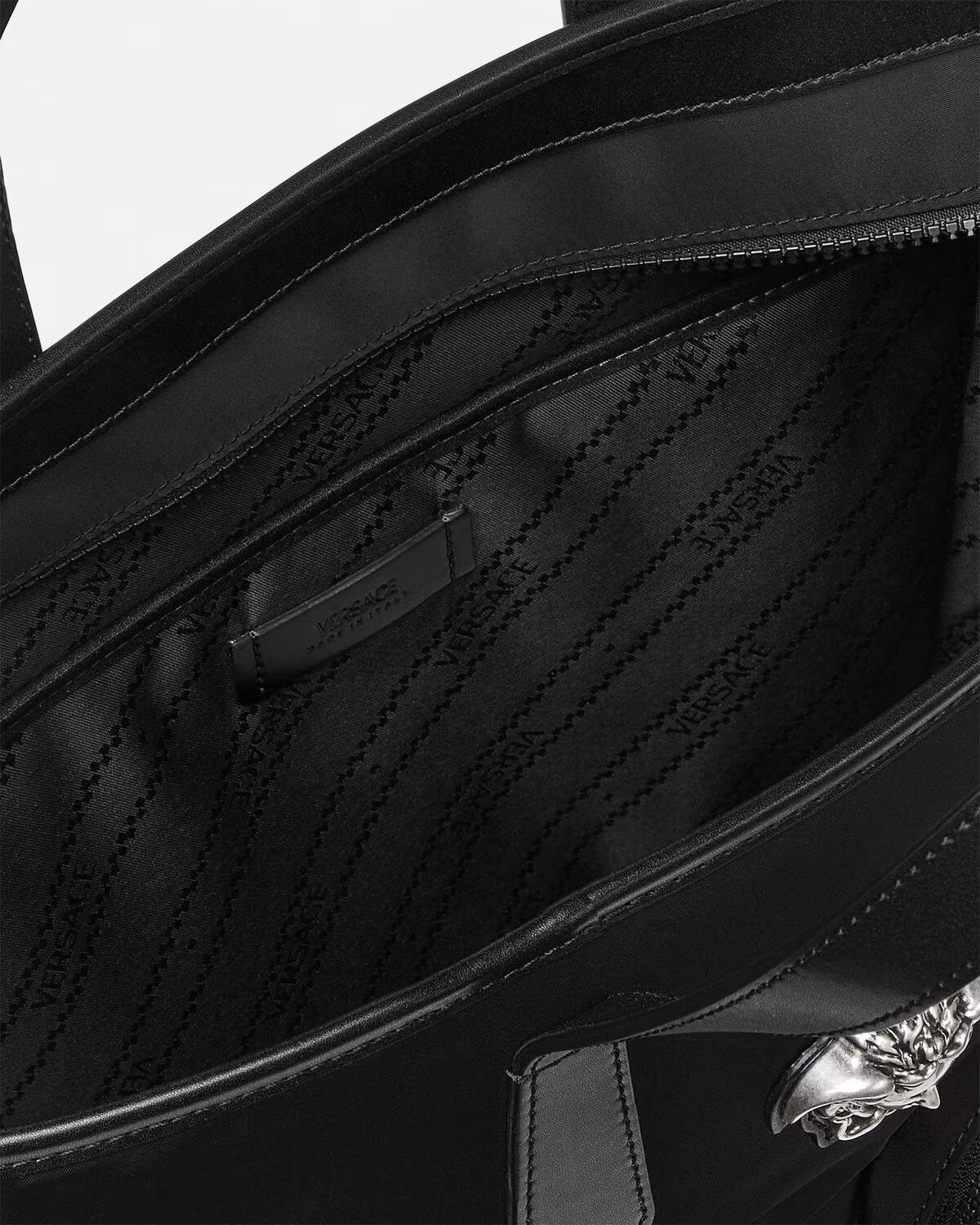 Versace La Medusa Nylon Tote Bag