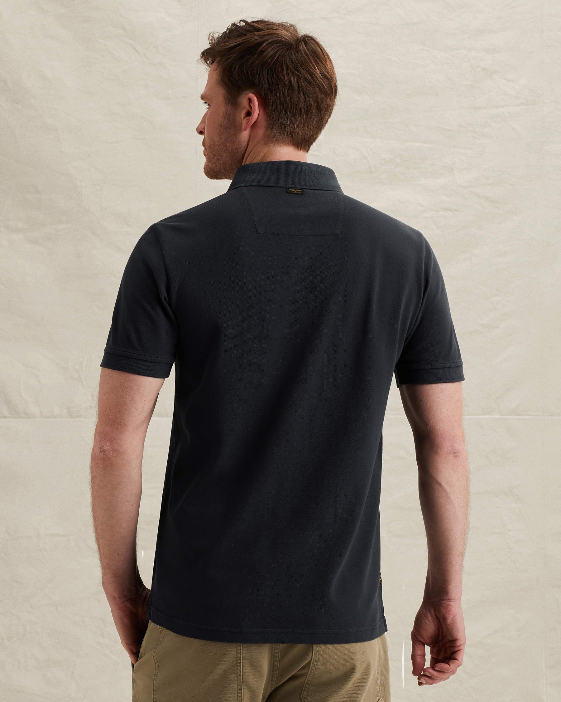 PME Legend Polo shirt with garment-dye washx