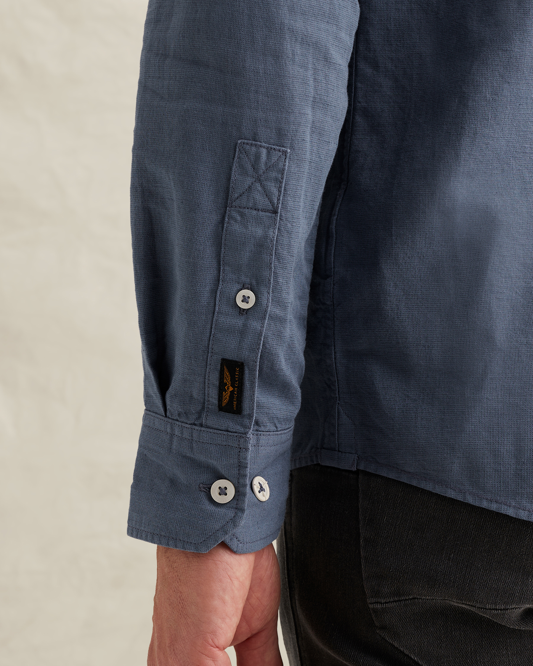 PME Legend Shirt in cotton/linen with garment-dye washx