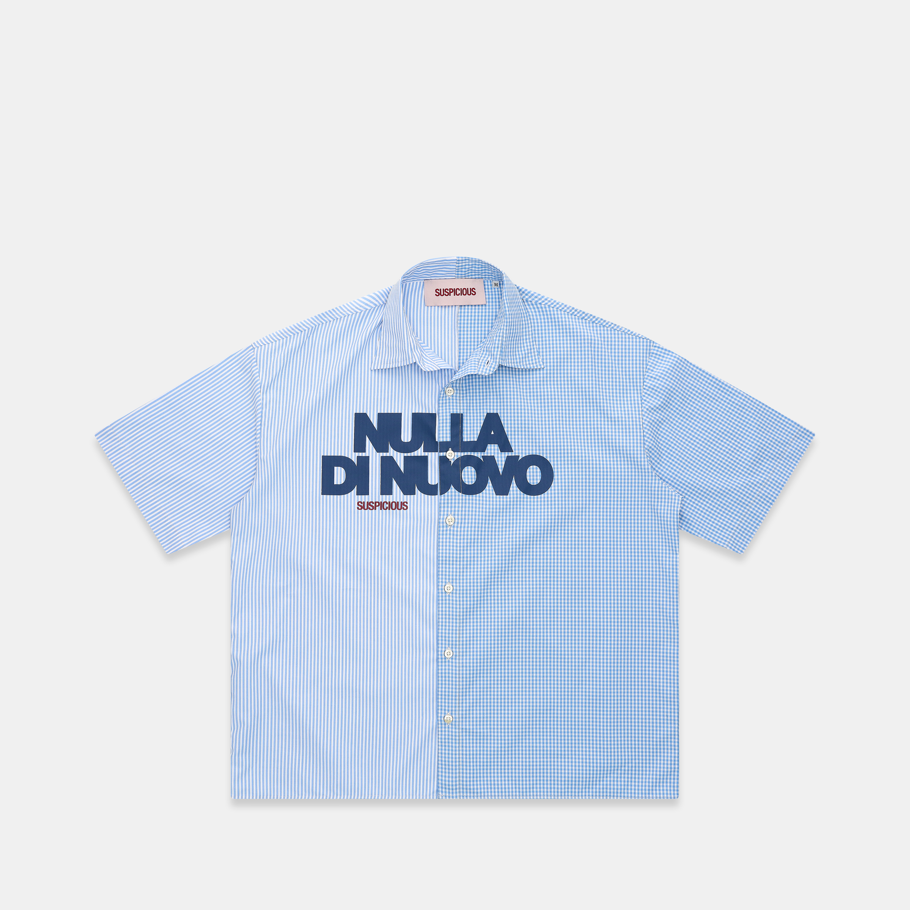 Suspicious Antwerp Buongiorno / Nulla Di Nuovo Dual Shortsleeve Shirt - Blue