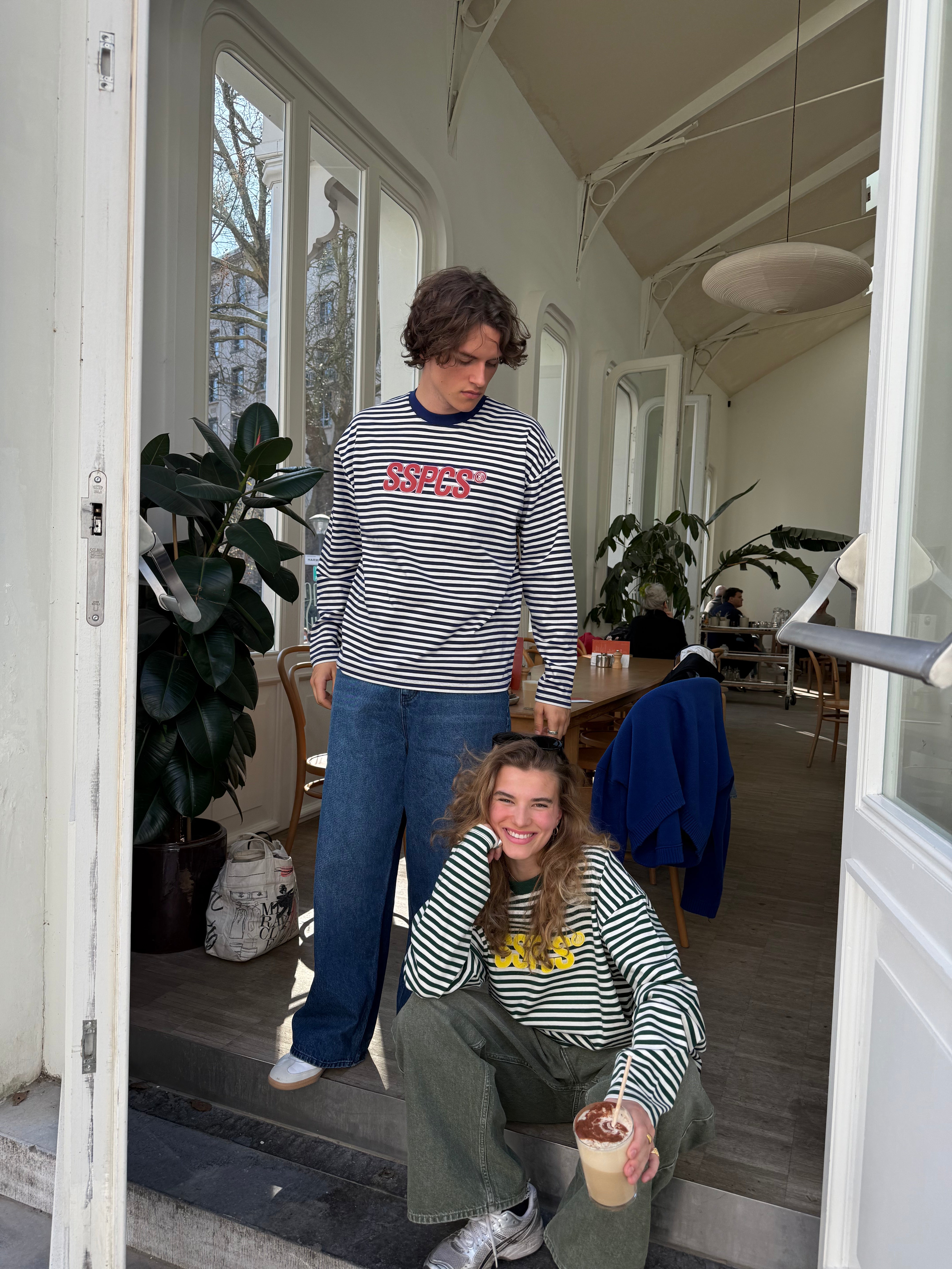 Suspicious Antwerp PL / The SSPCS Striped Longsleeve - Green Yellow