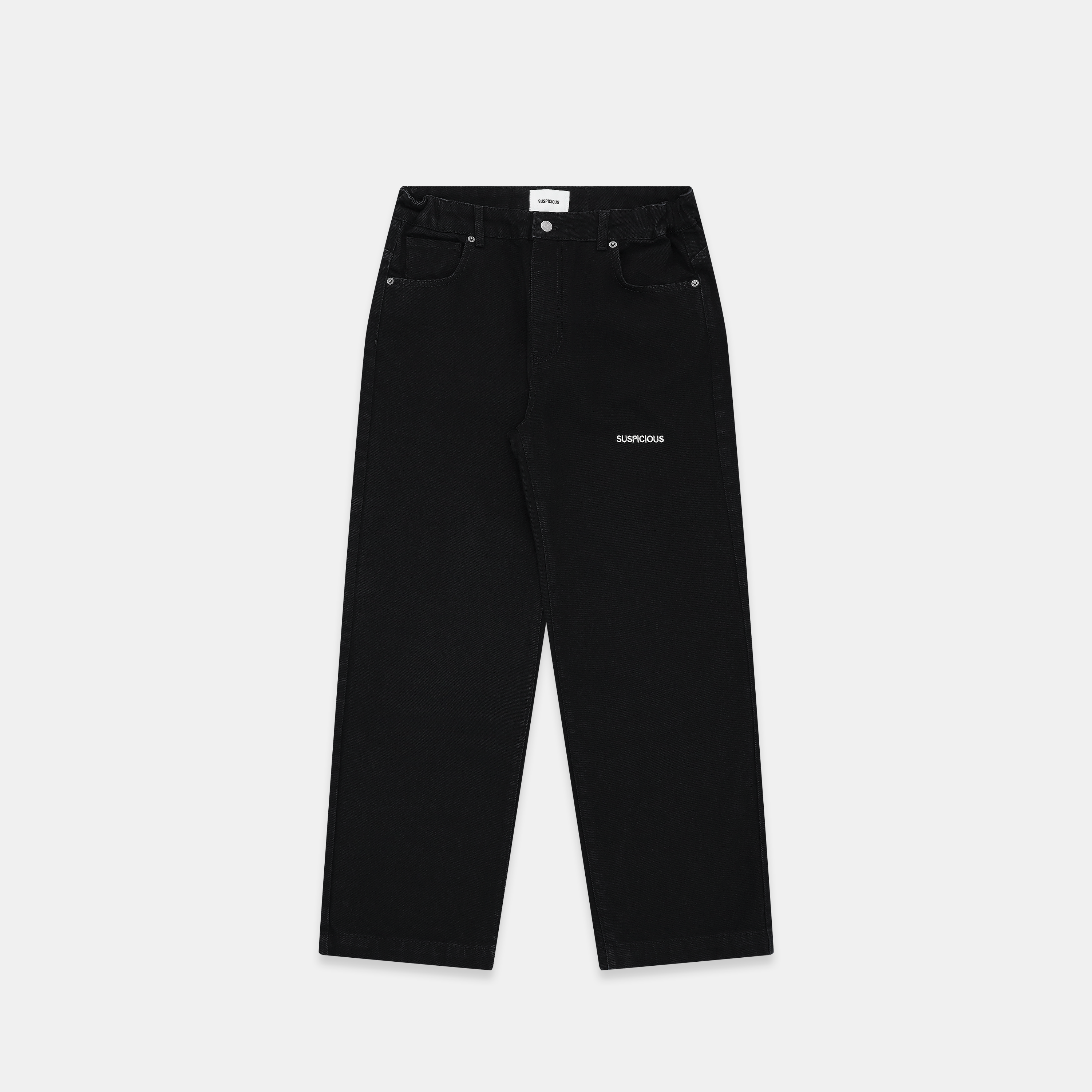 Suspicious Antwerp Daisy Wide Leg Denim - Black