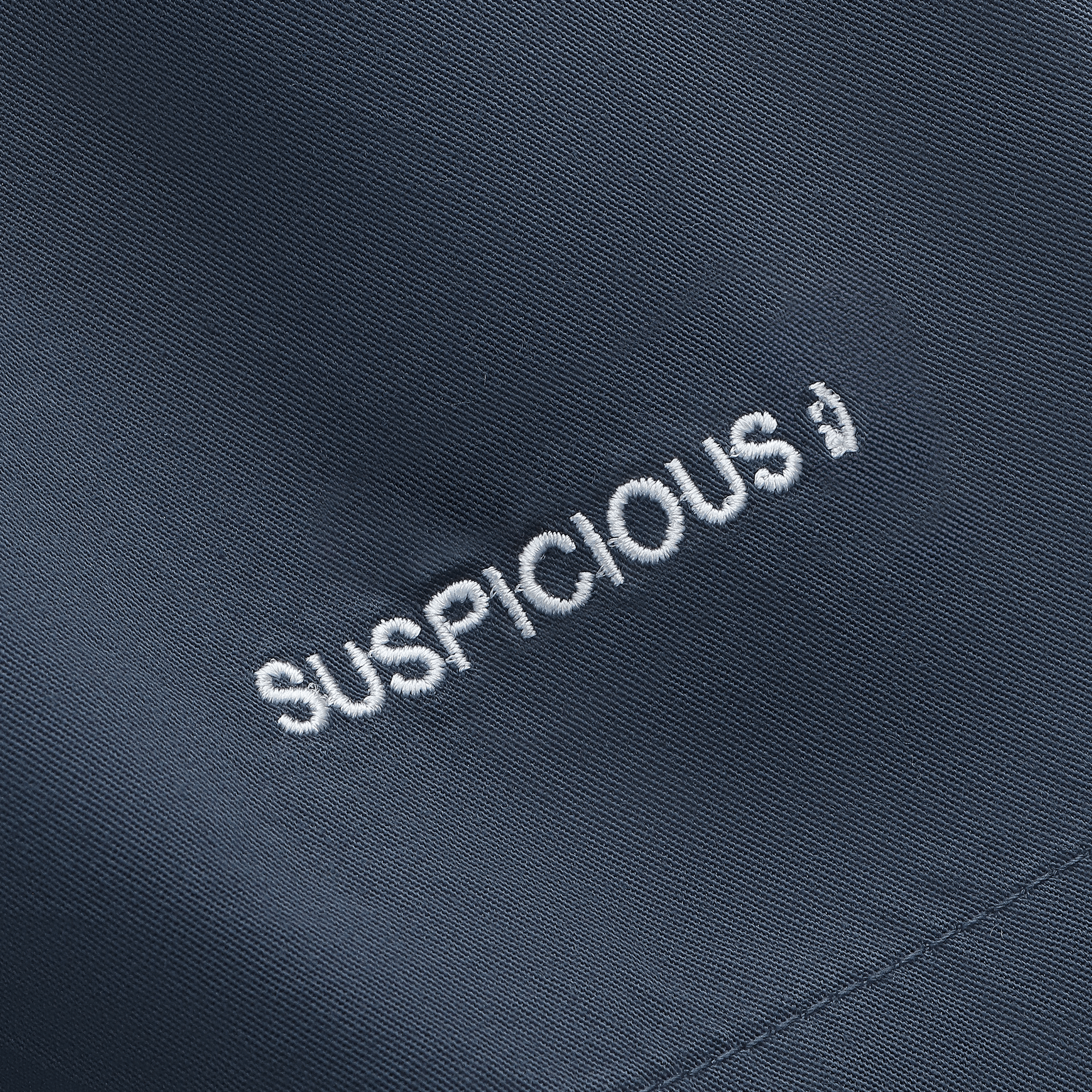 Suspicious Antwerp (SS24) The Suspicious Smiley Twill Shorts - Coastal Blue