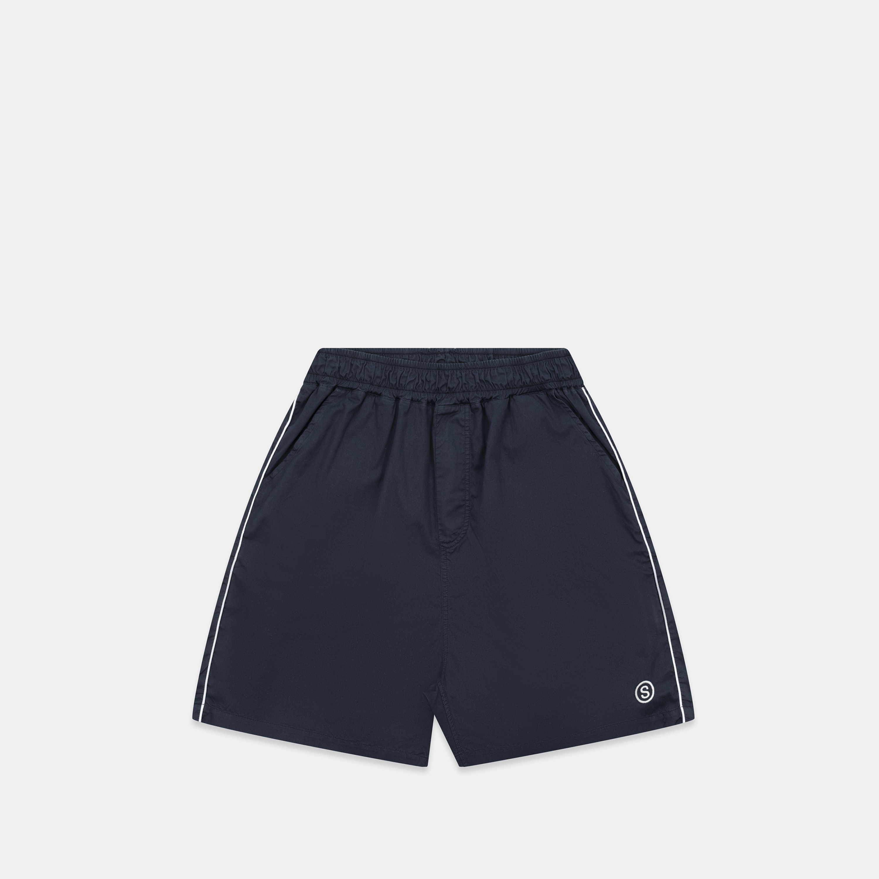 Suspicious Antwerp S2 / Stamped Piping Twill Shorts - Nightfall