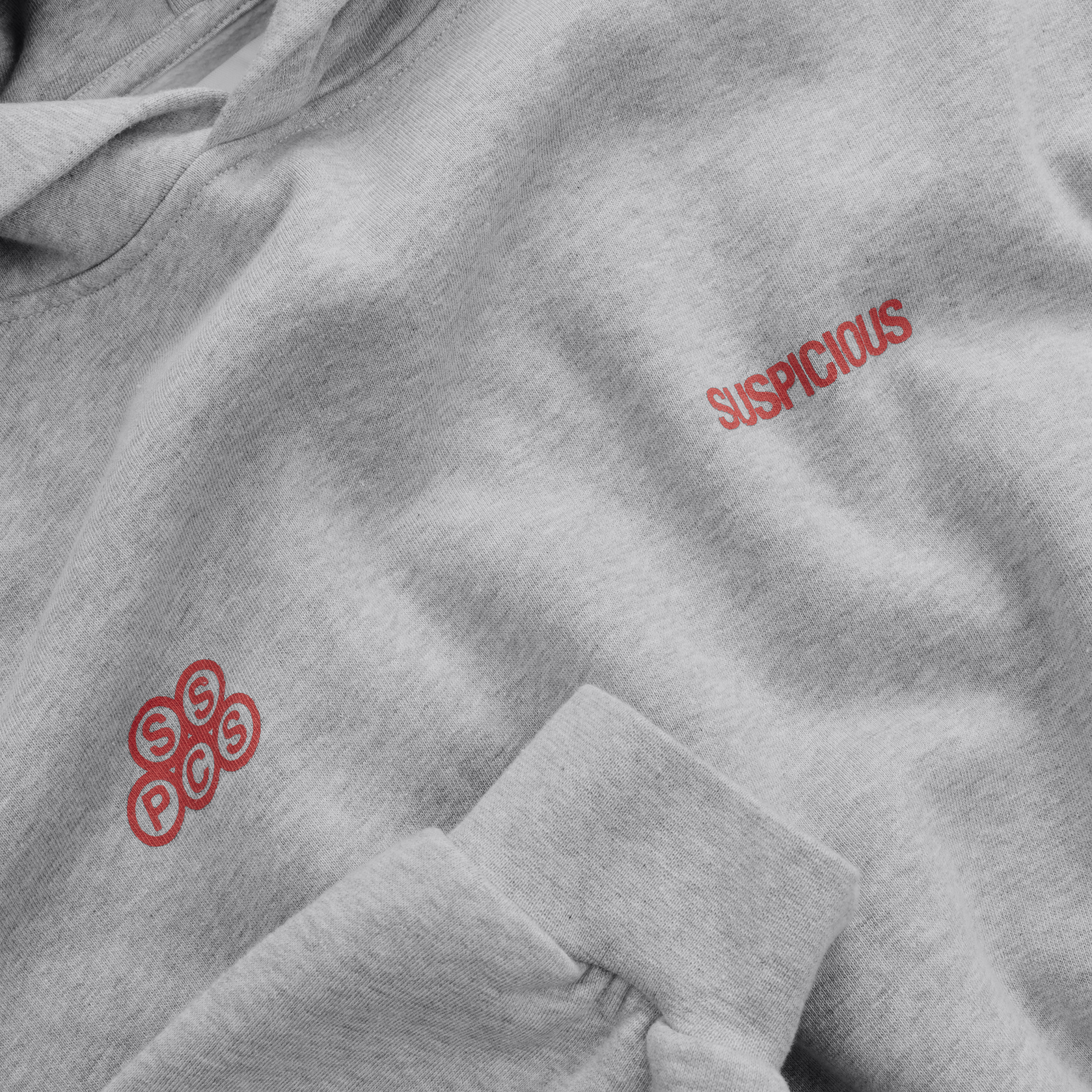 Suspicious Antwerp Winter1 / Landscape Hoodie - Heather Grey