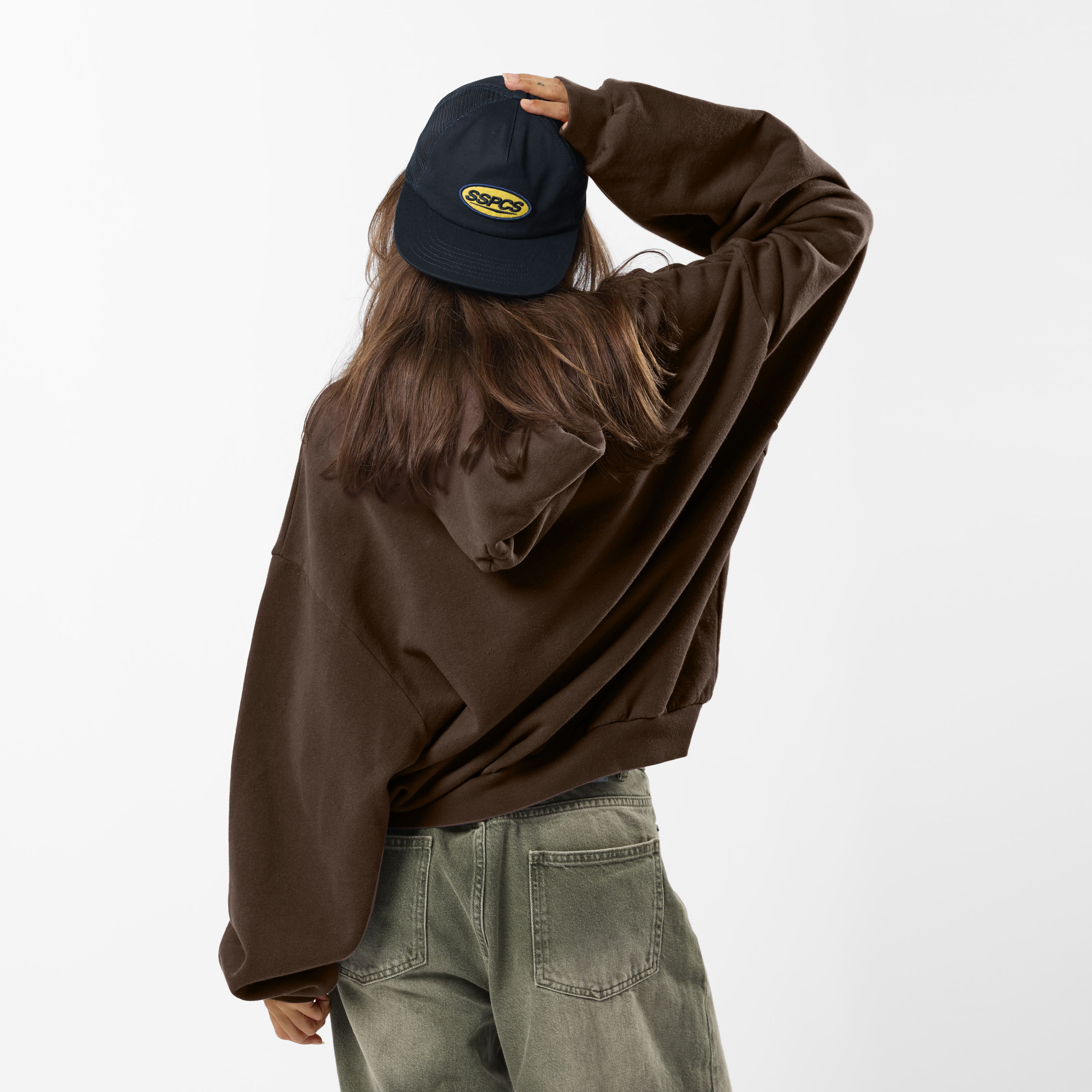 Suspicious Antwerp Winter3 / Patchwork Hoodie - Coffee