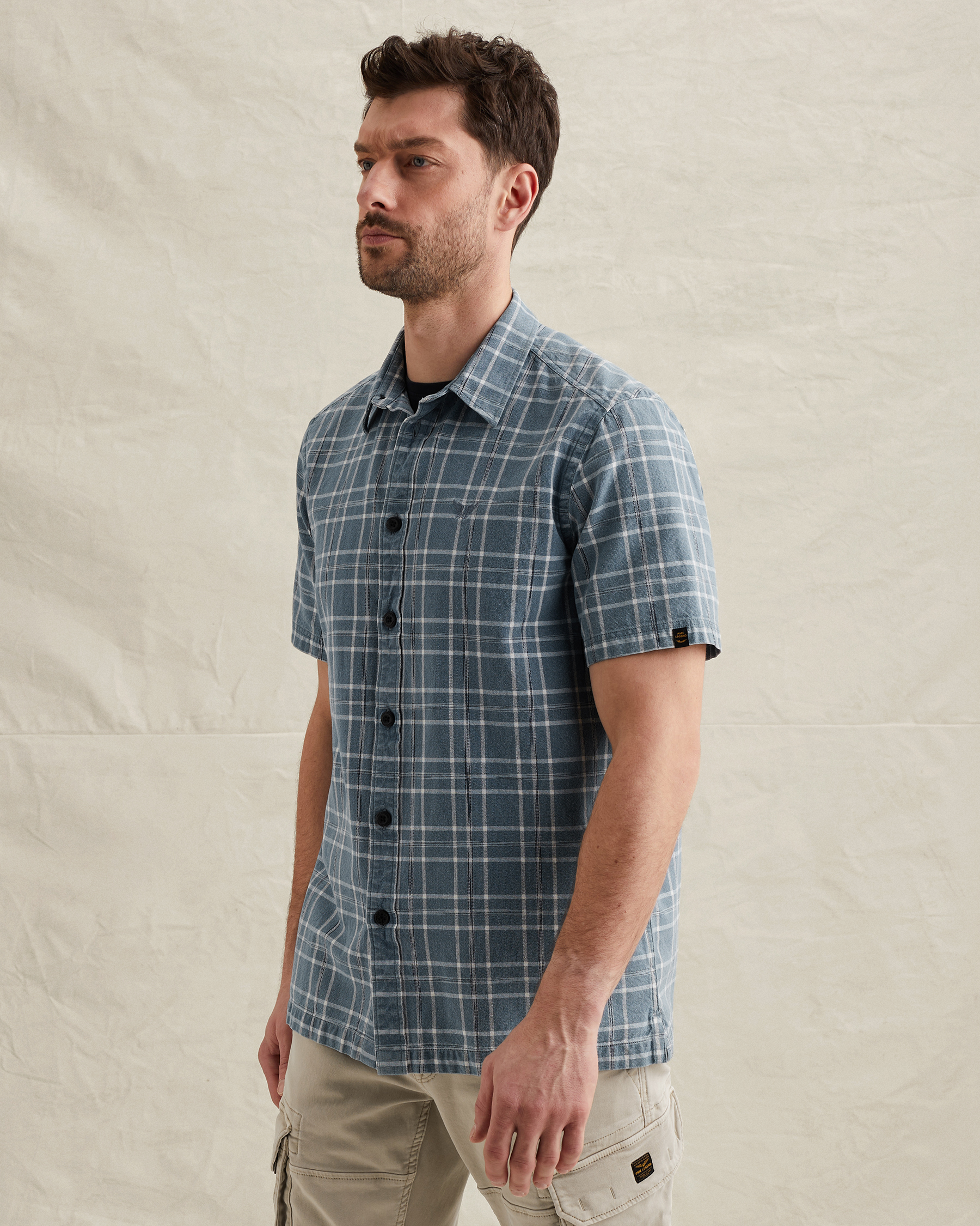PME Legend Shirt with short sleeves and check patternx