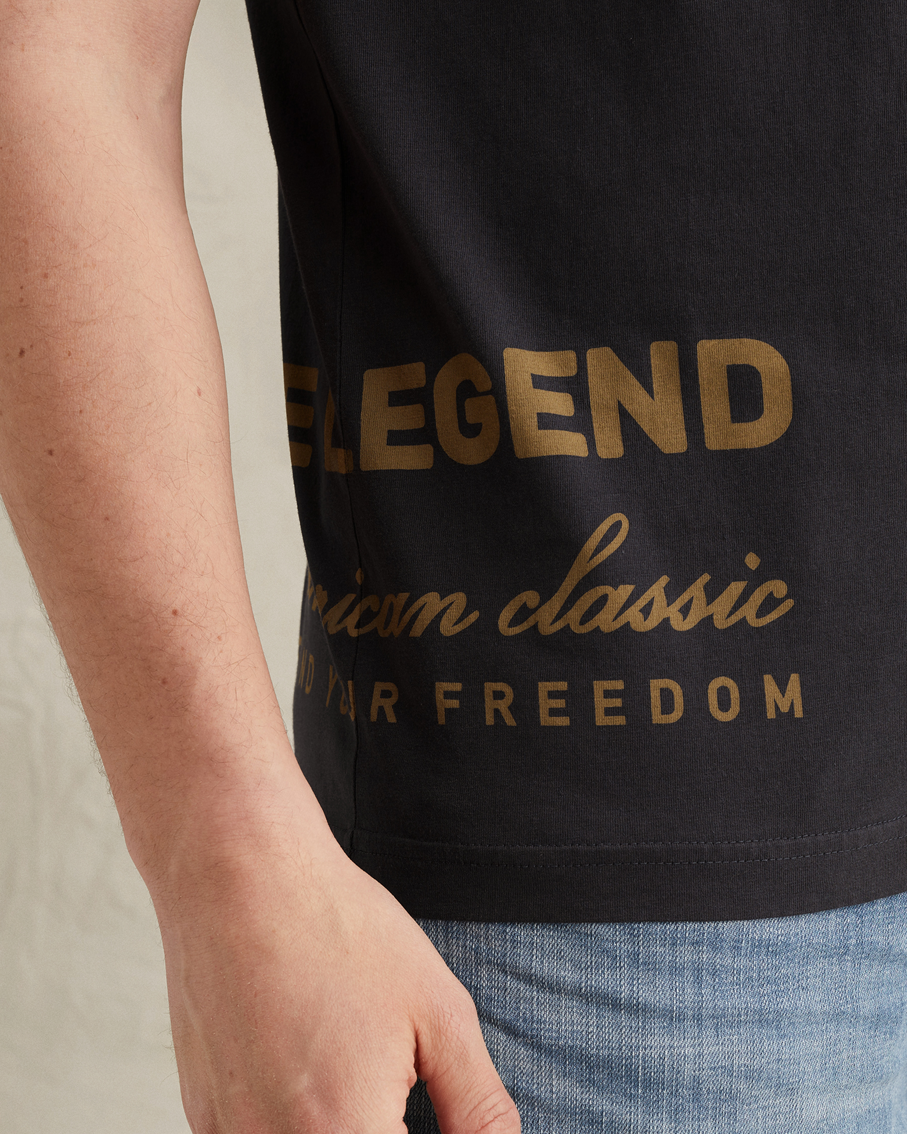 PME Legend T-shirt with off-placed artworksx