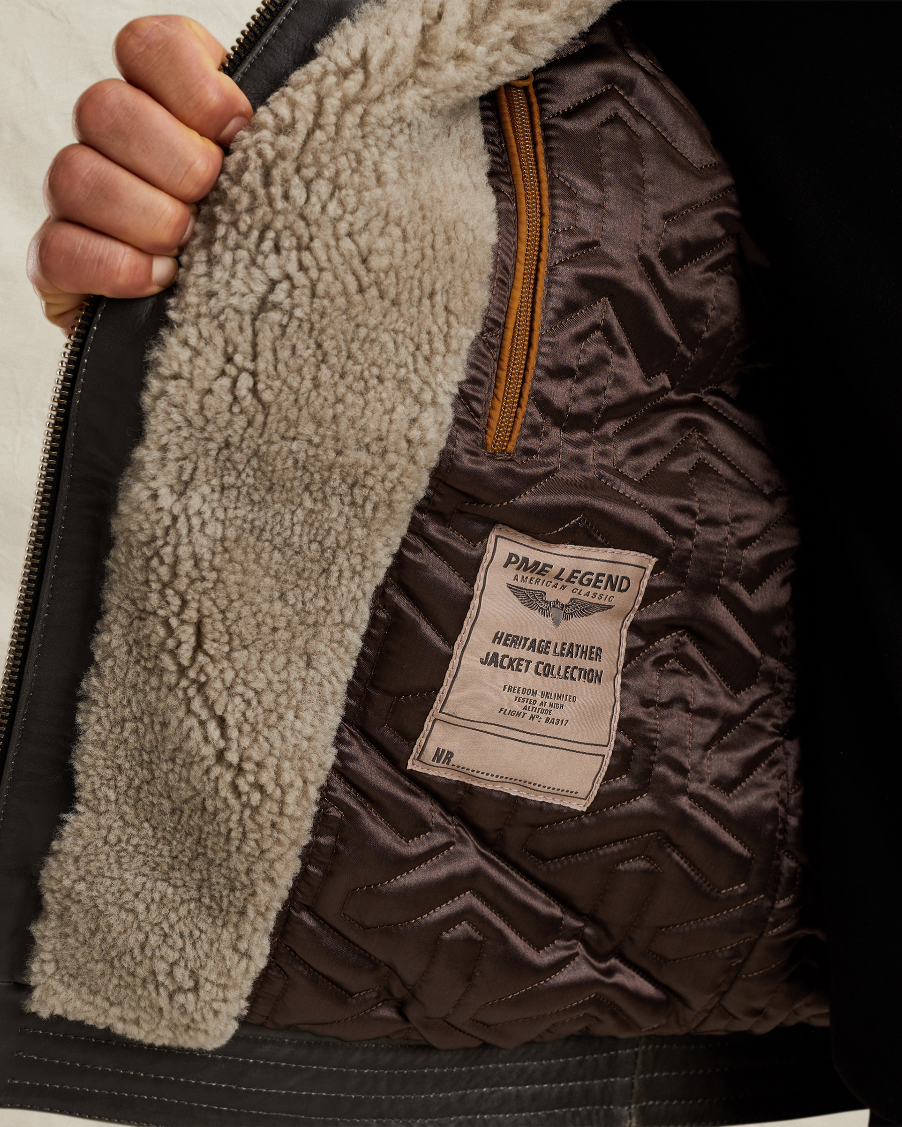 PME Legend Auckland Fur leather jacketx