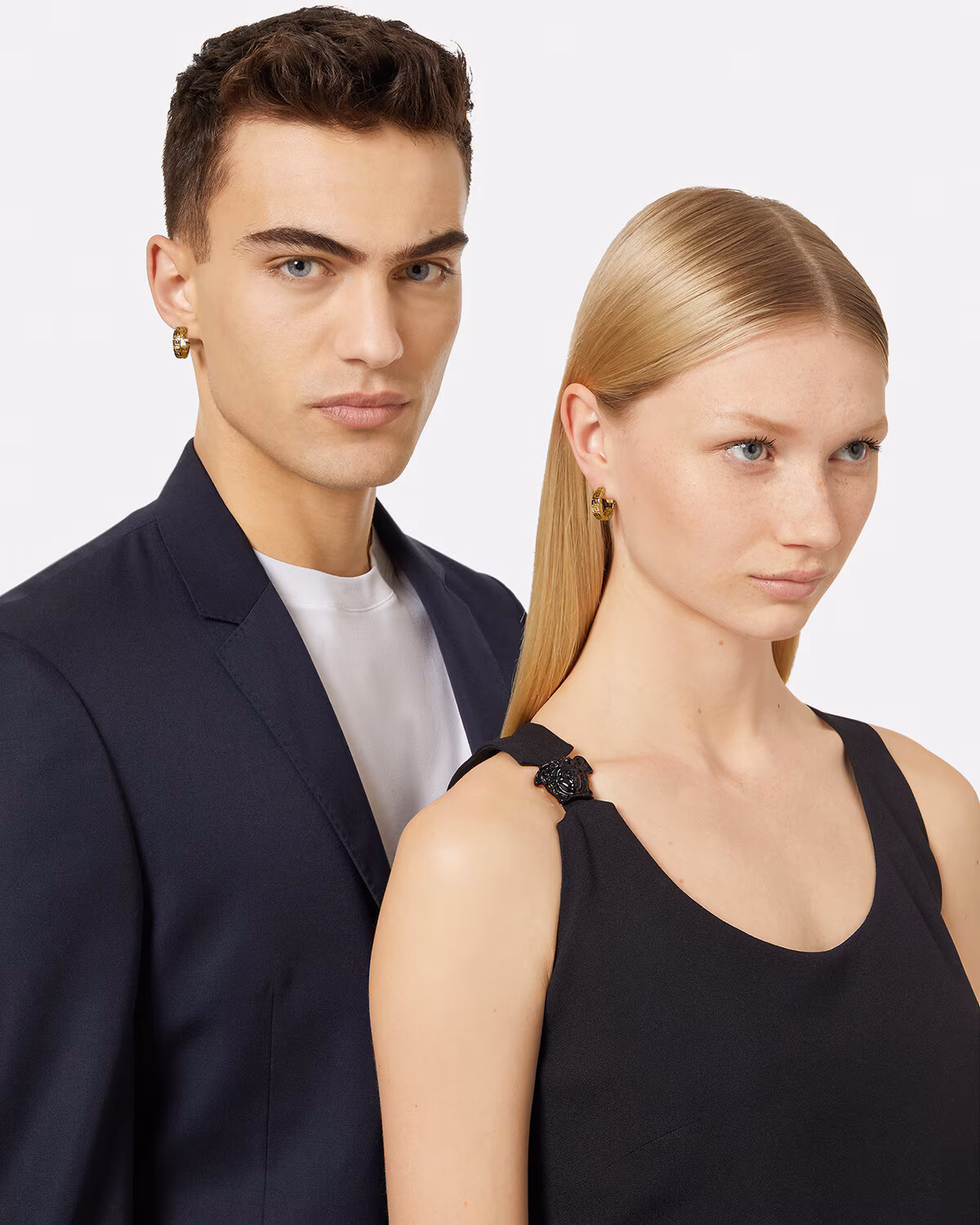 Versace Greca Hoop Earrings