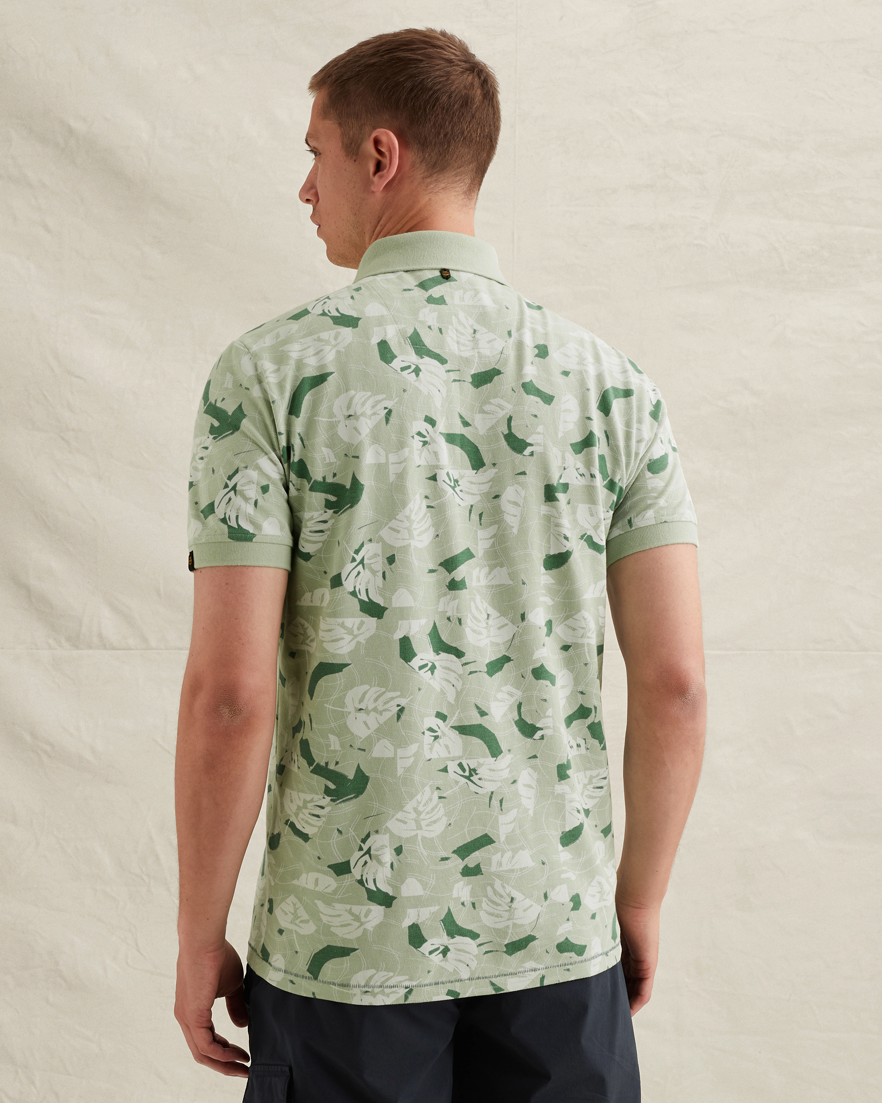 PME Legend Polo shirt with allover print and tailwing logox