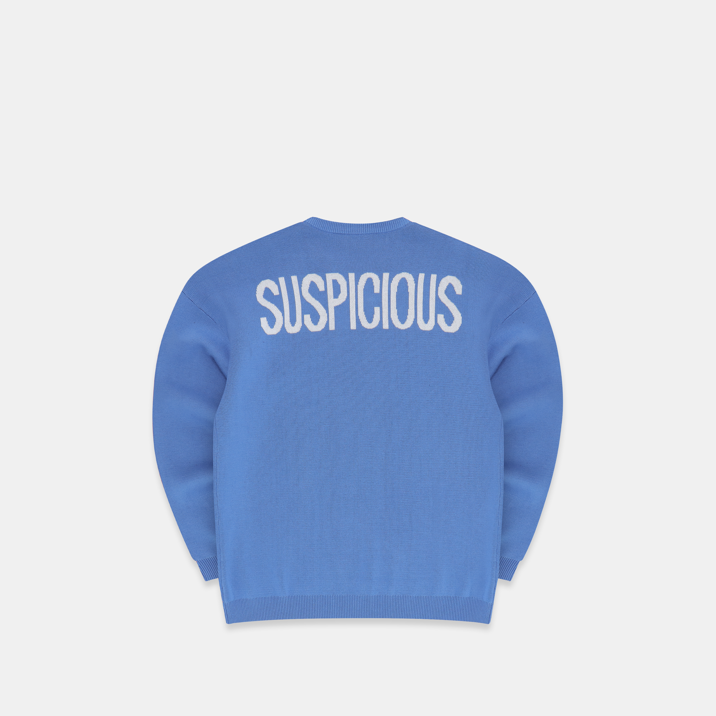 Suspicious Antwerp The Suspicious Cotton Knitted Crewneck - Coral Blue