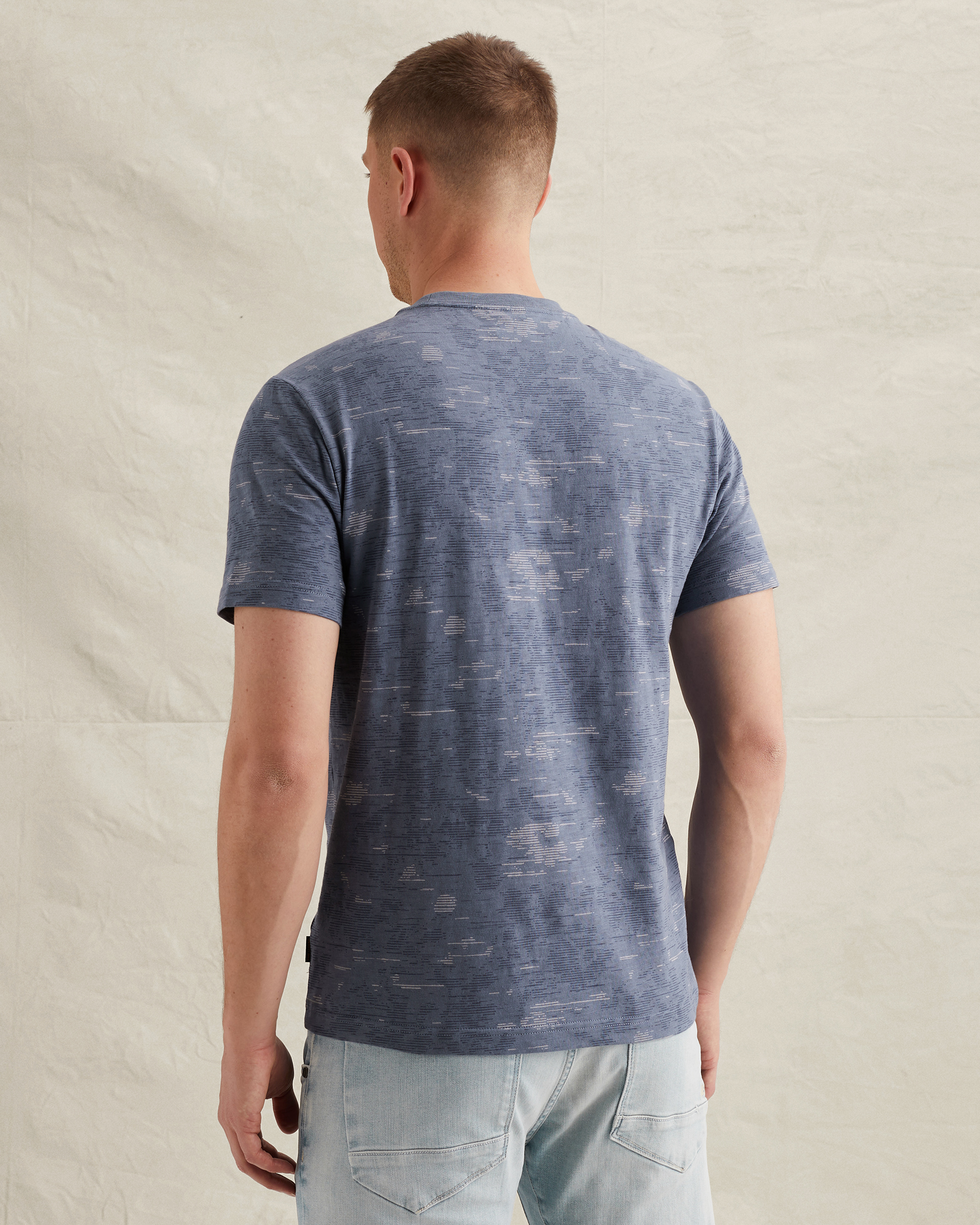 PME Legend T-shirt in slub cotton with allover printx