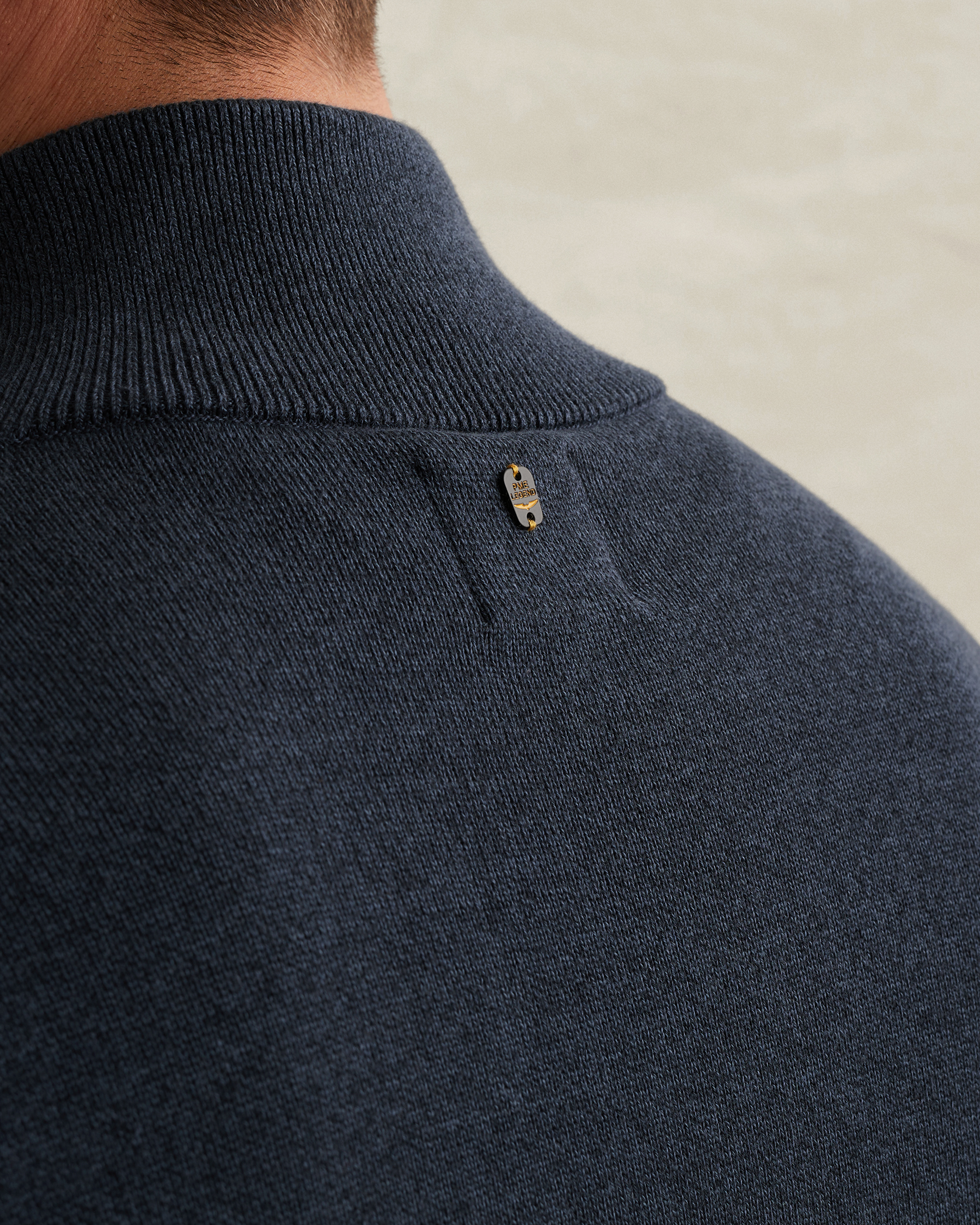 PME Legend Cardigan with zipper closure and stand-up collarx