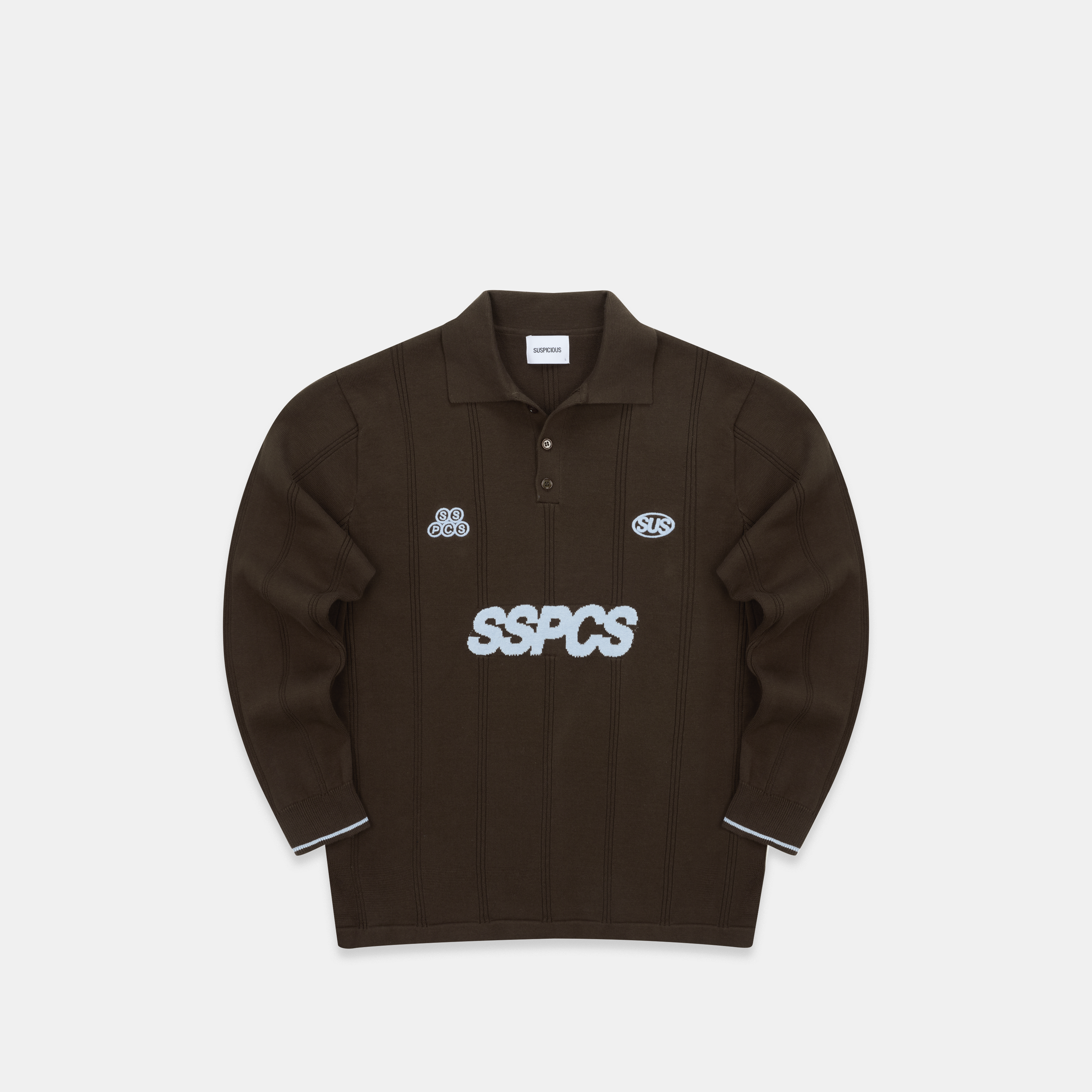 Suspicious Antwerp Fall / SSPCS Club Longsleeve Cotton Polo - Brown