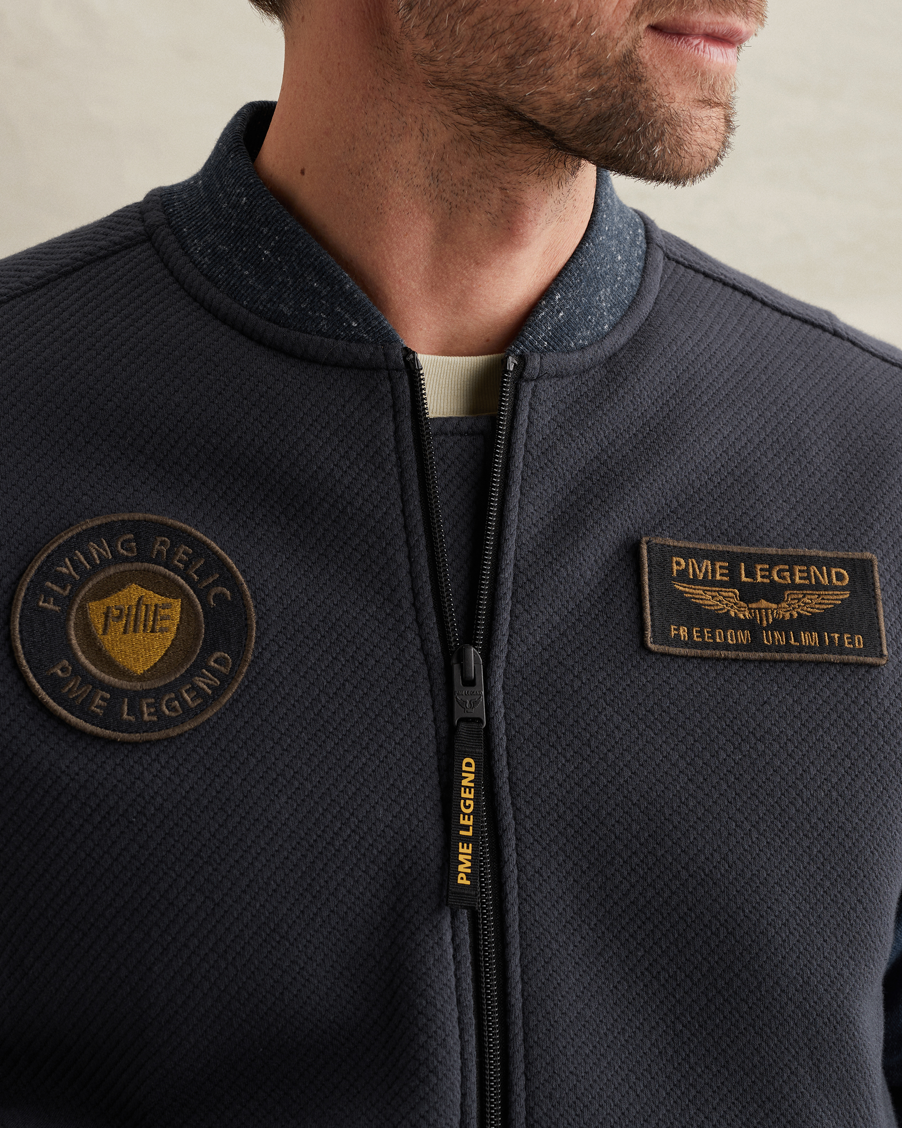 PME Legend Hybrid jacket with badgesx