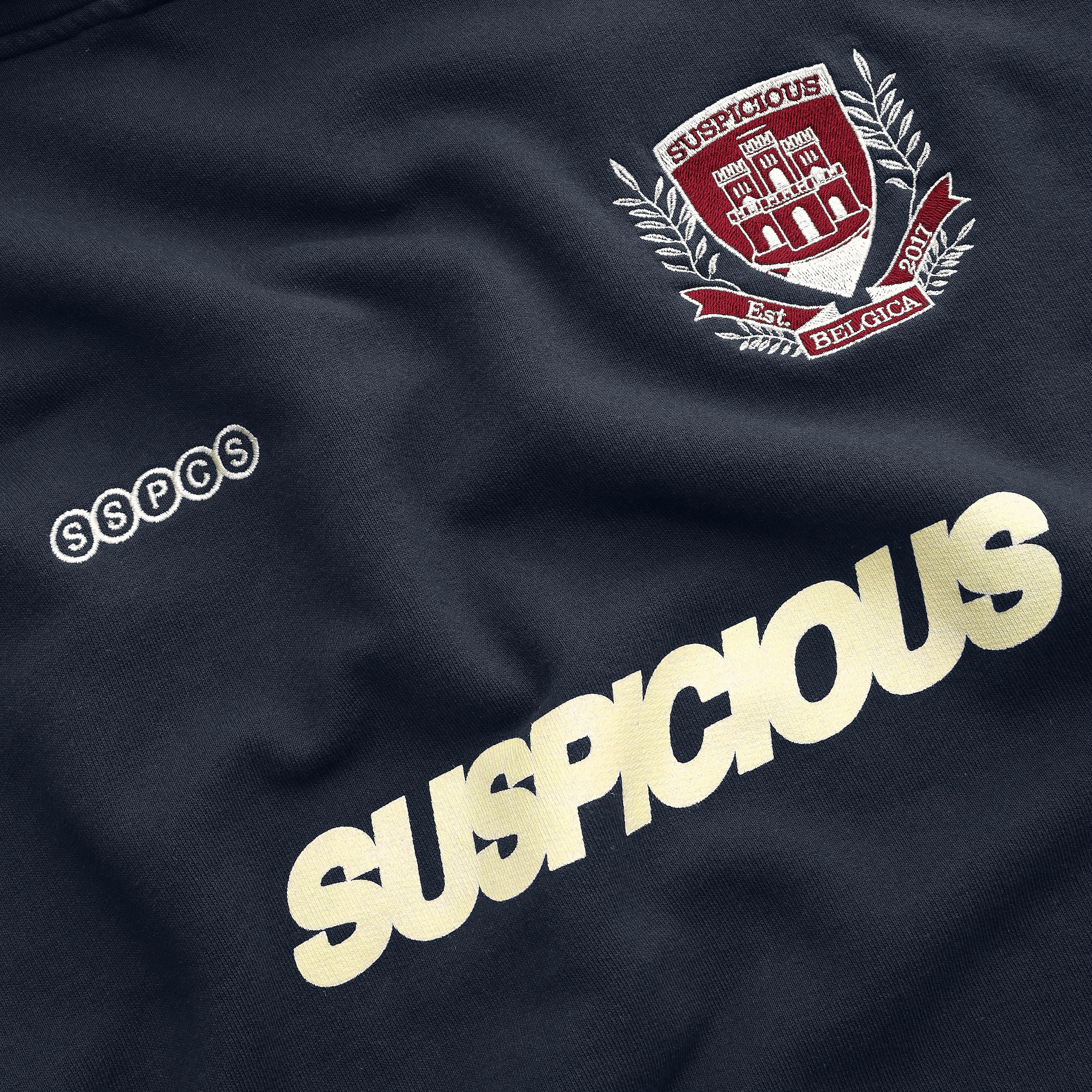 Suspicious Antwerp Football / Emblem Hoodie - Nightfall
