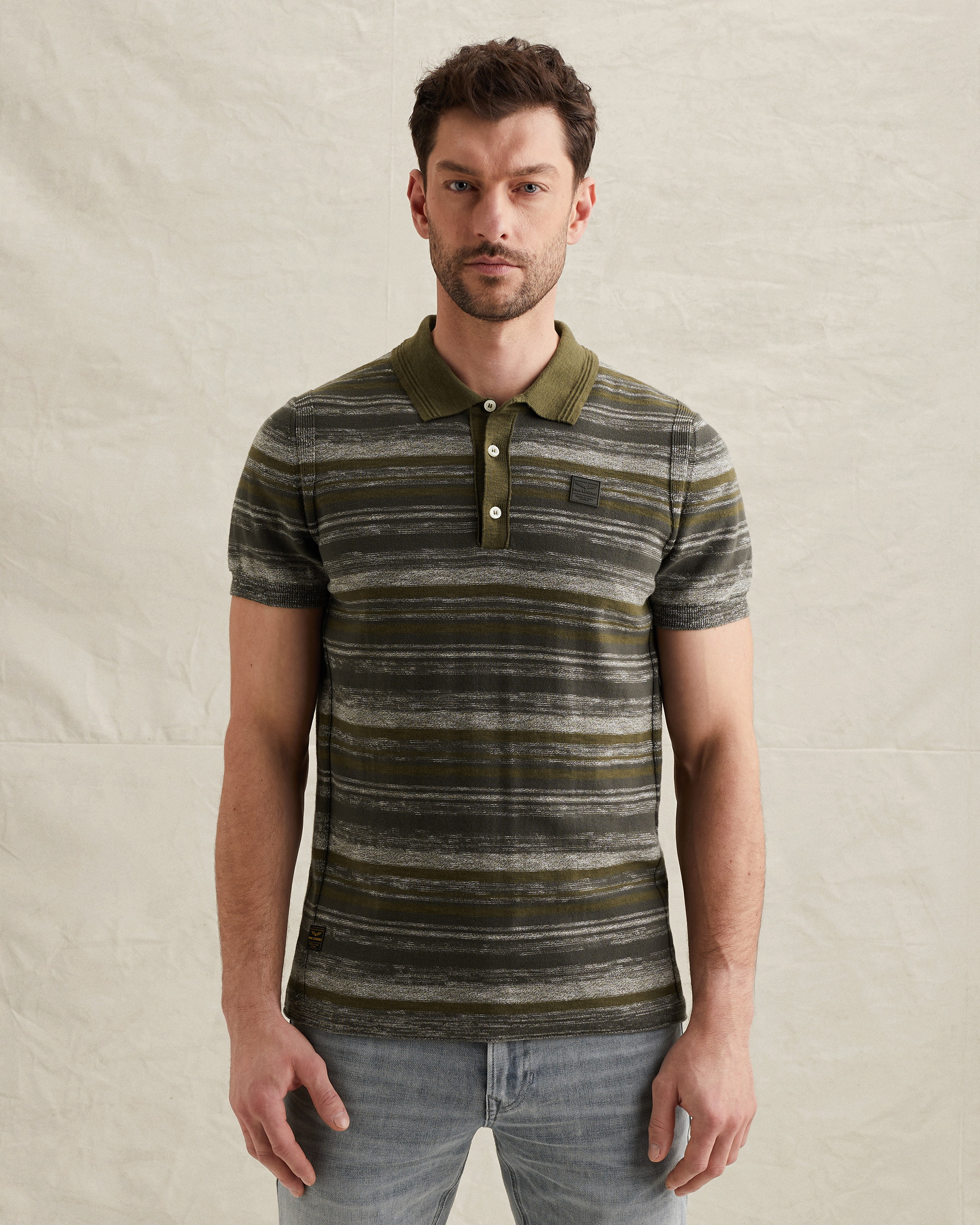PME Legend Polo shirt with color gradient and badgex