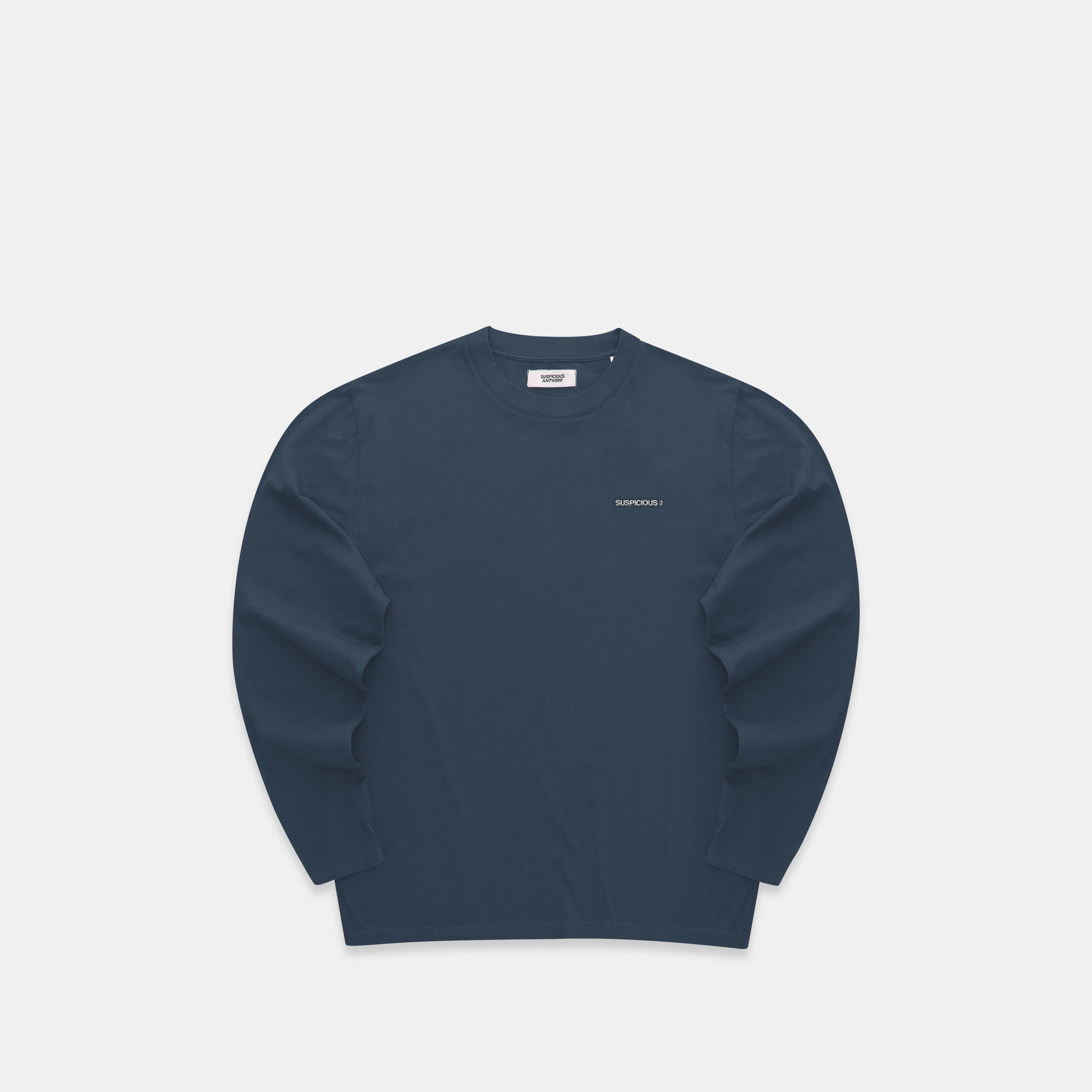 Suspicious Antwerp (SS24) The Smiley Longsleeve - Coastal Blue