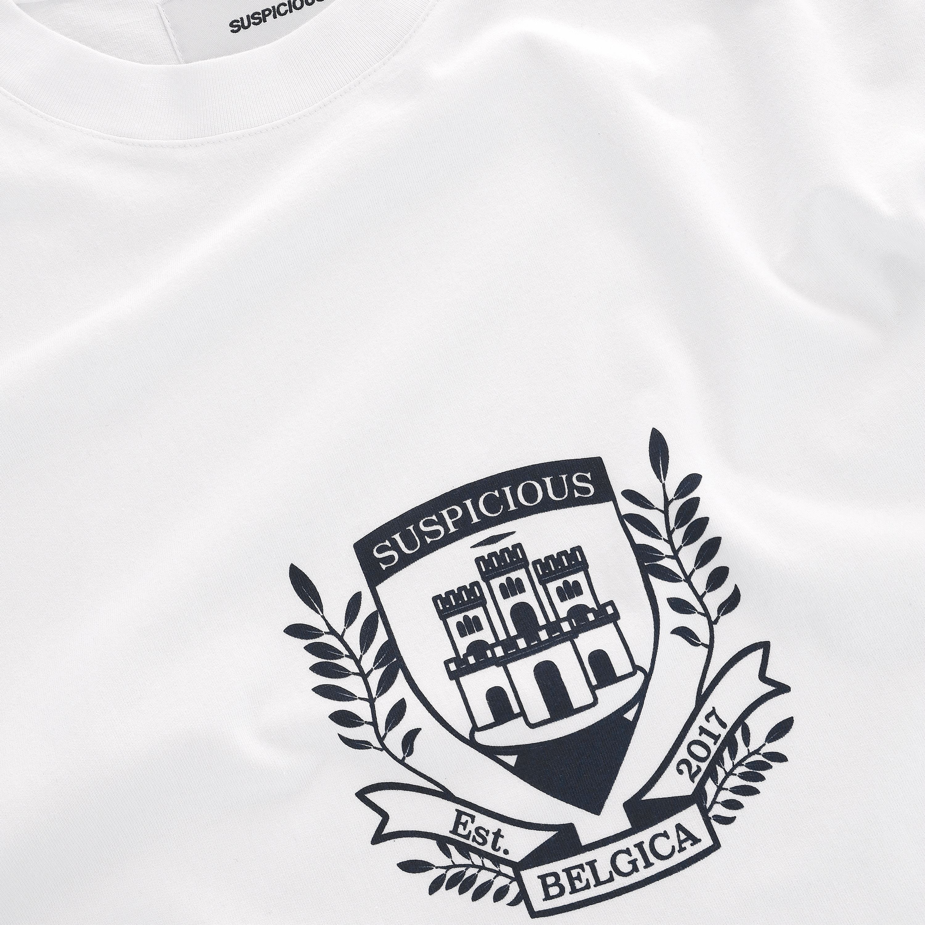 Suspicious Antwerp Football / Crest Tee - White - Nightfall