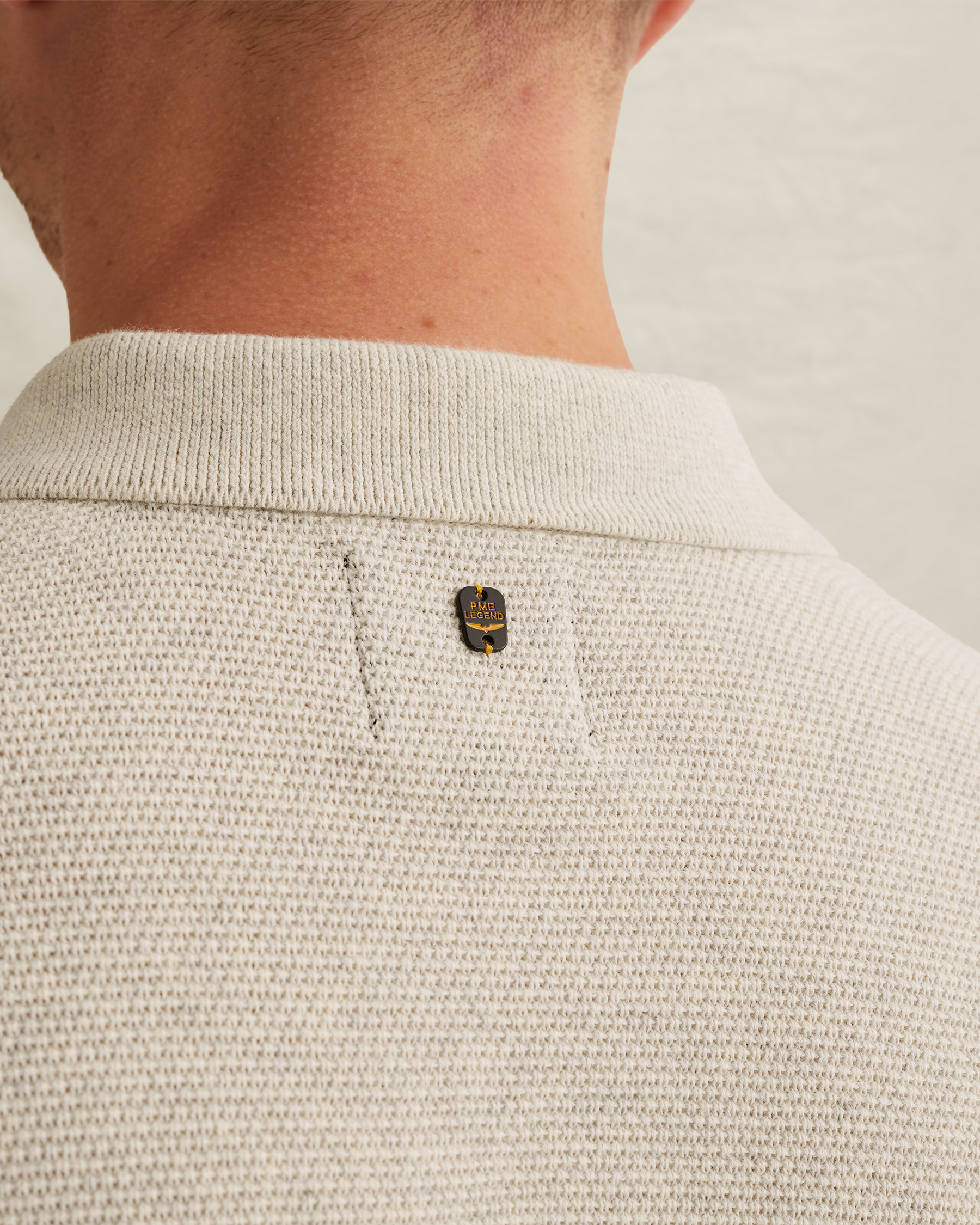 PME Legend Polo shirt with waffle texturex