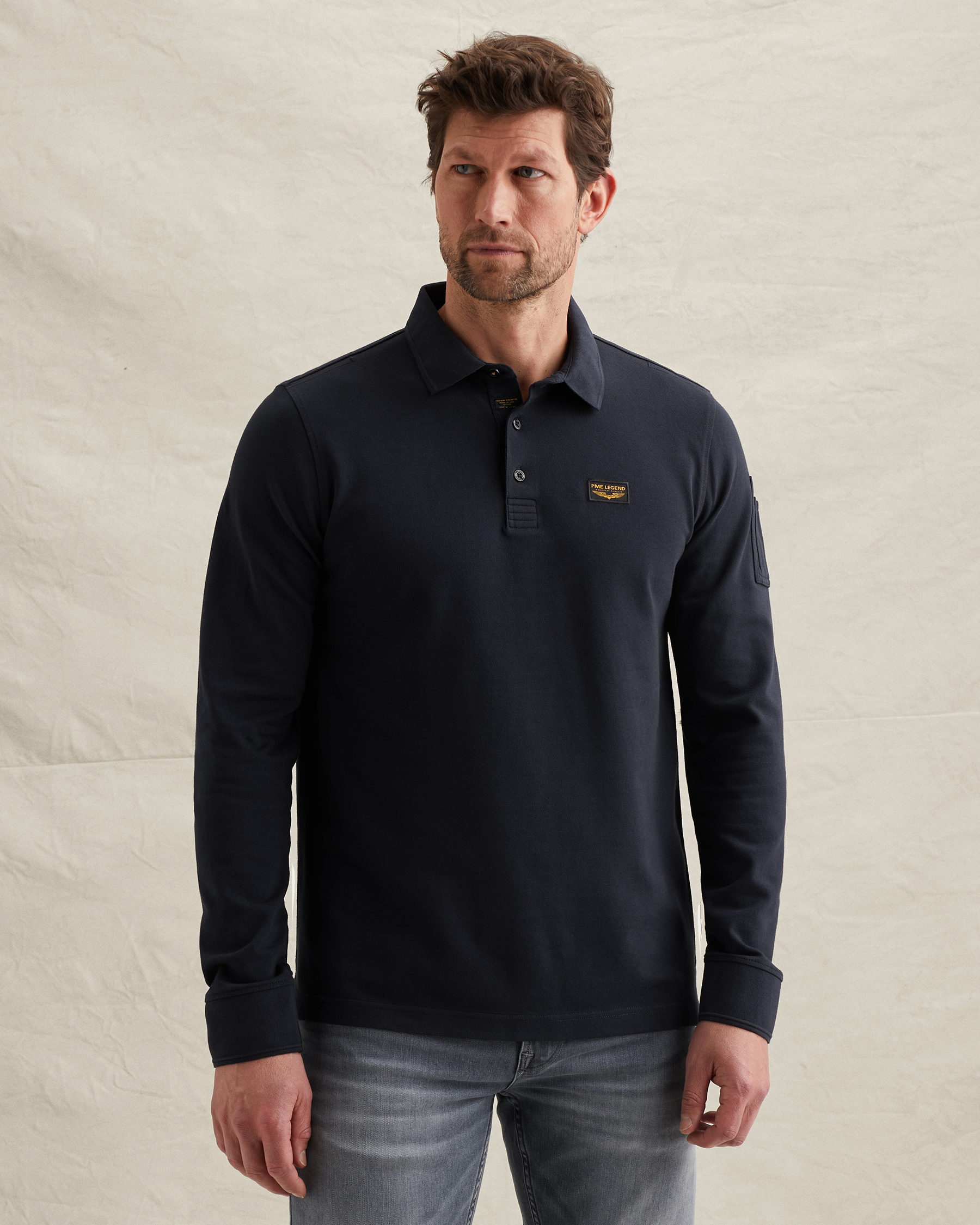 PME Legend American Classic polo with long sleevesx