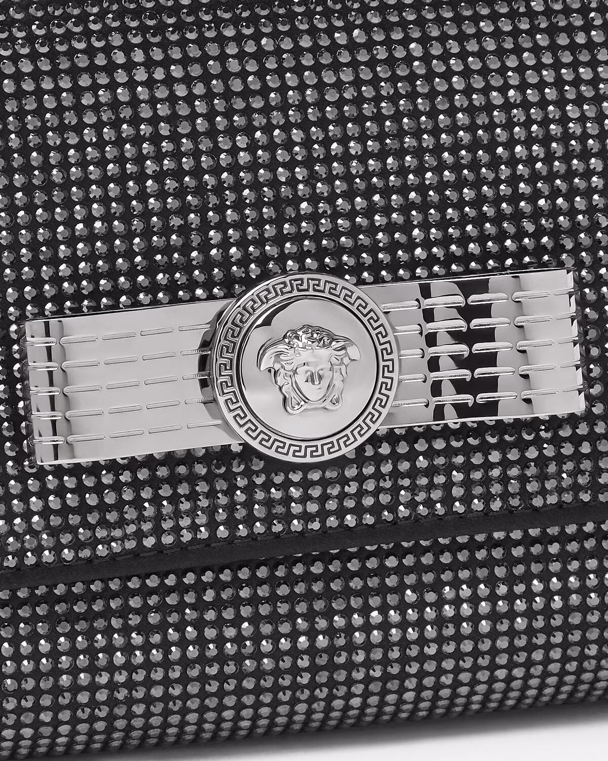 Versace Crystal Gianni Ribbon Clutch