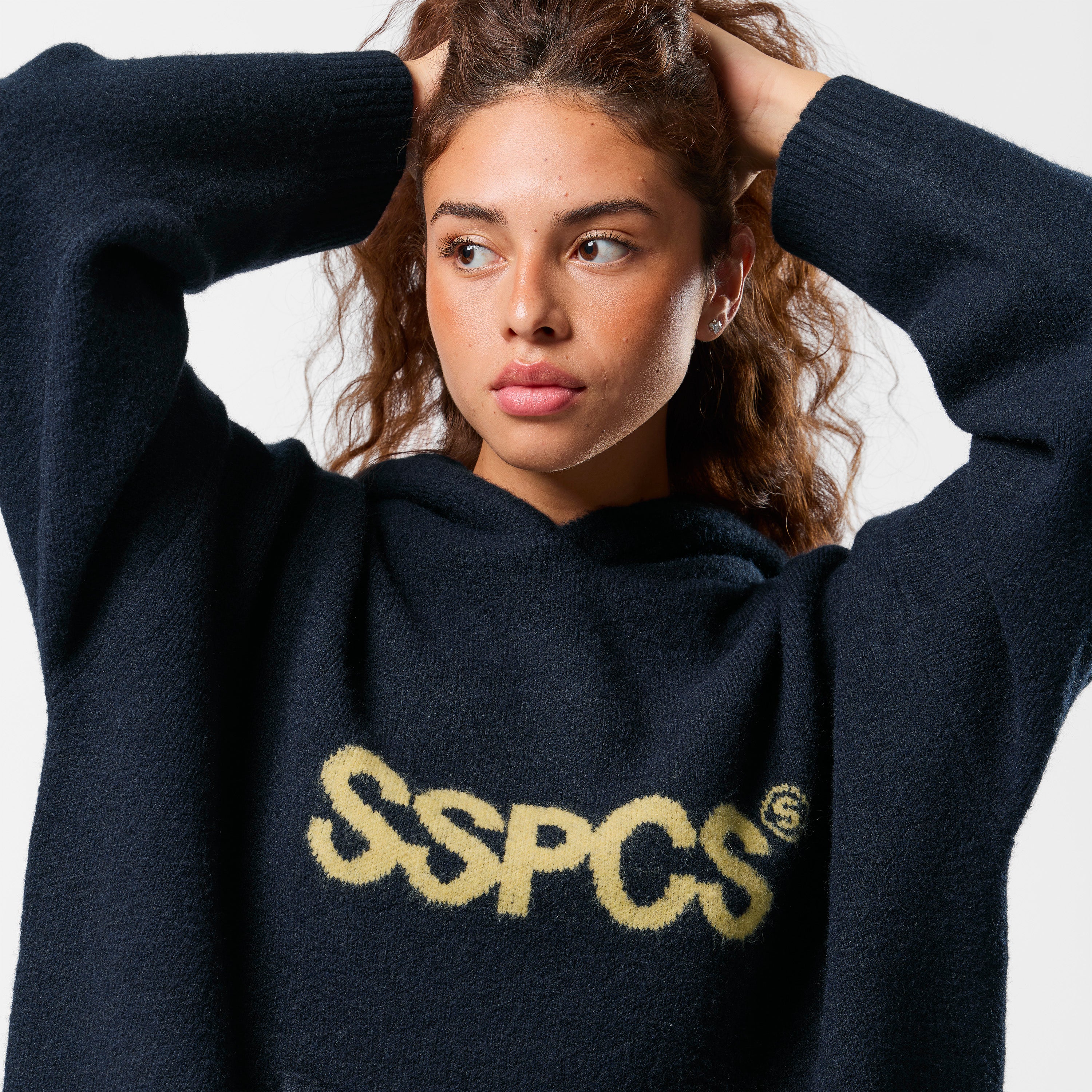 Suspicious Antwerp Winter2 / SSPCS Knitted Hoodie - Navy